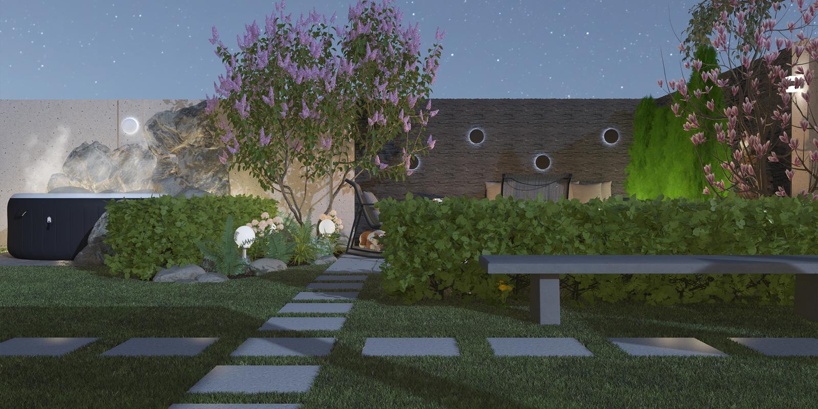Model amenajare grădină stil clasic starry night_3