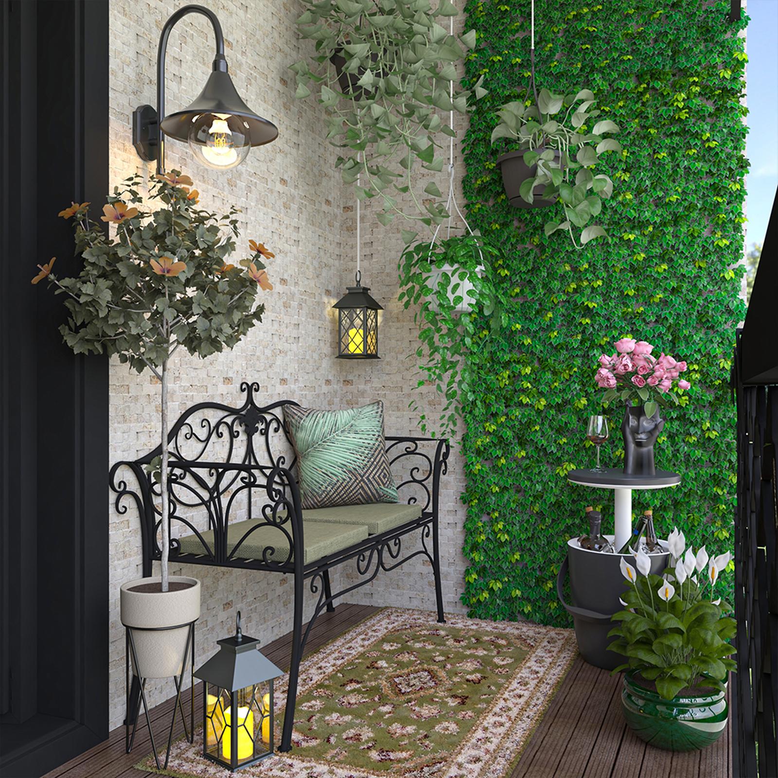 Model amenajare balcon stil clasic verdant