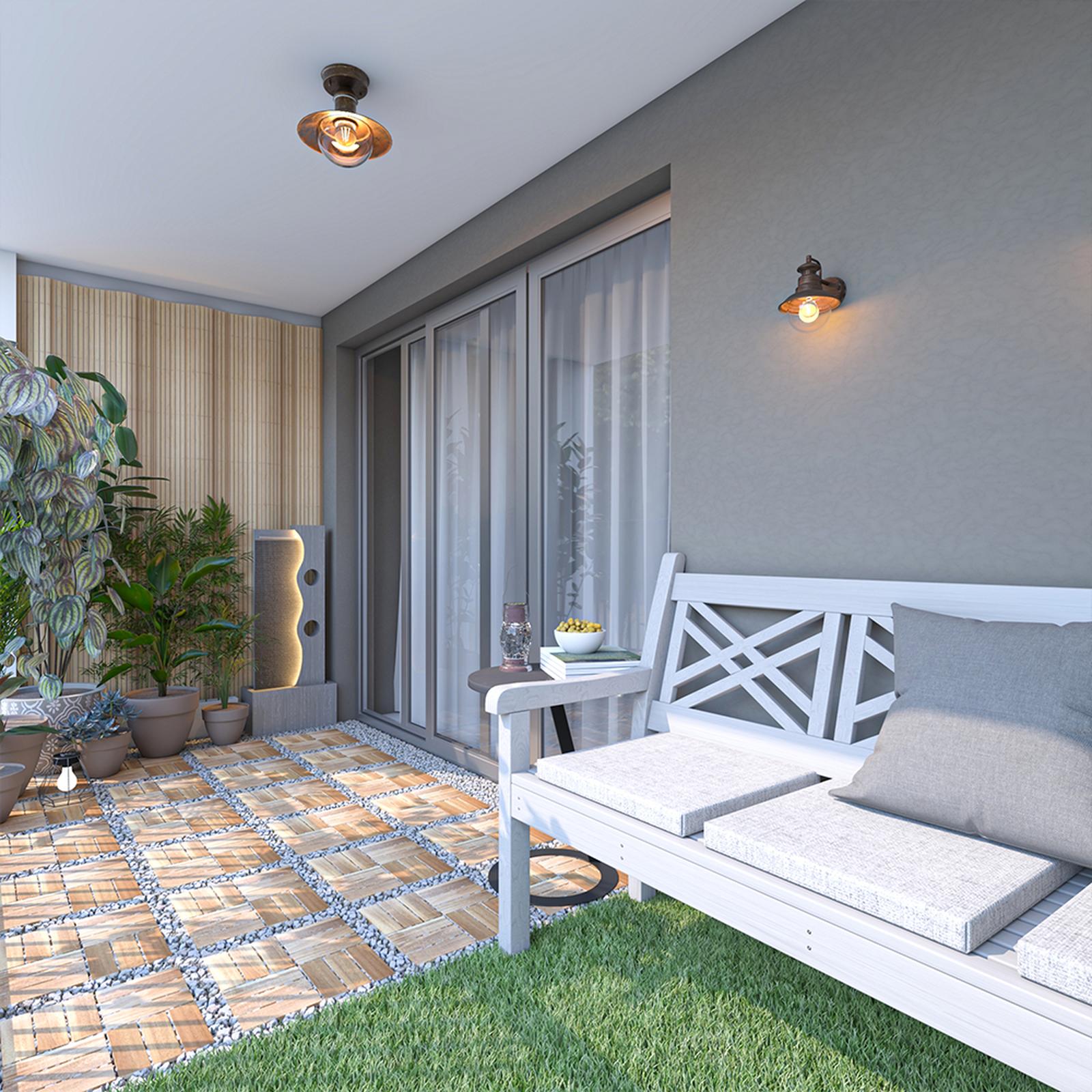 Model amenajare balcon stil modern bamboo