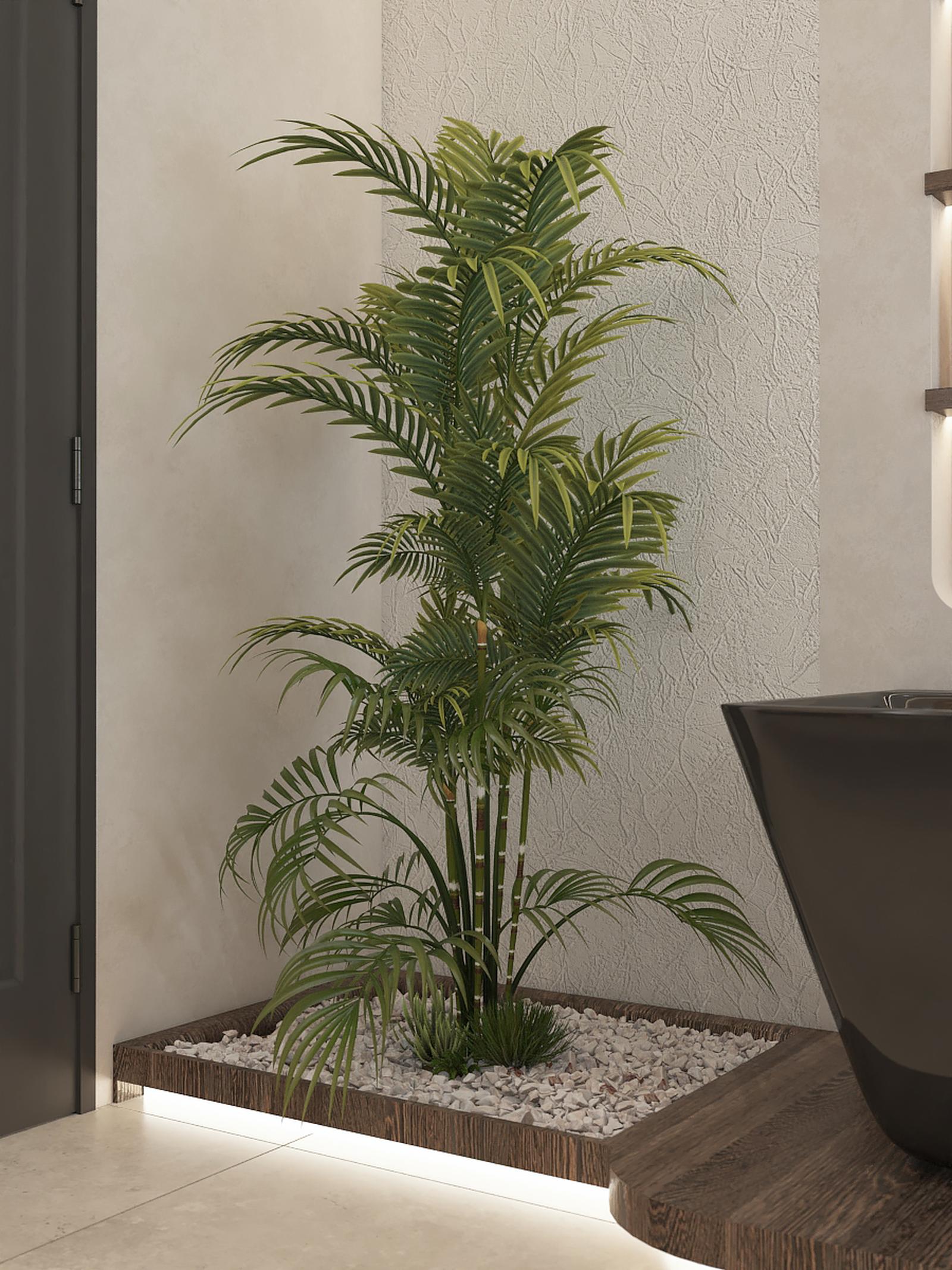Copac artificial fara ghiveci D4301, plastic + lemn, verde, 200 cm