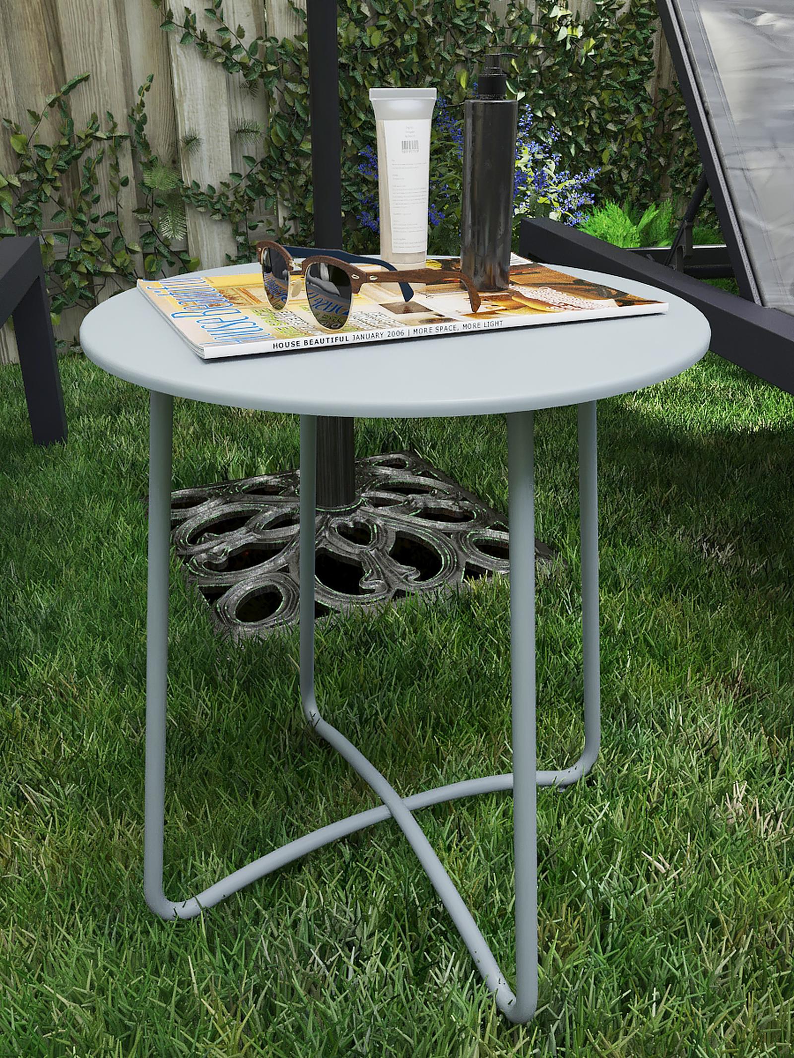 Masa gradina Grandio Mob Ema, metal, rotunda, 40 x 45 cm