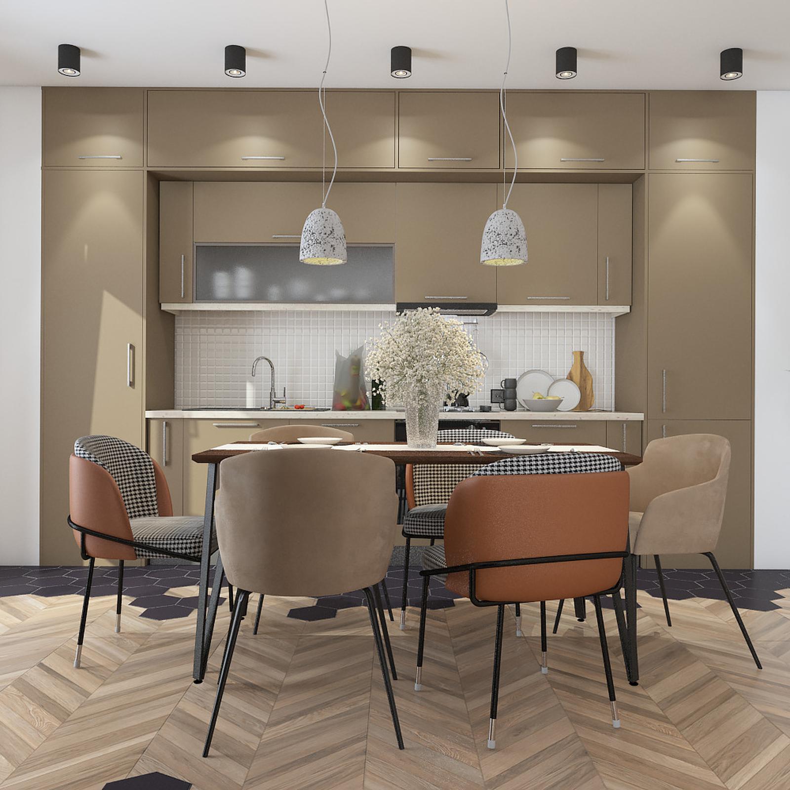 Mobilier și iluminat în amenajarea bucătăriei_1
