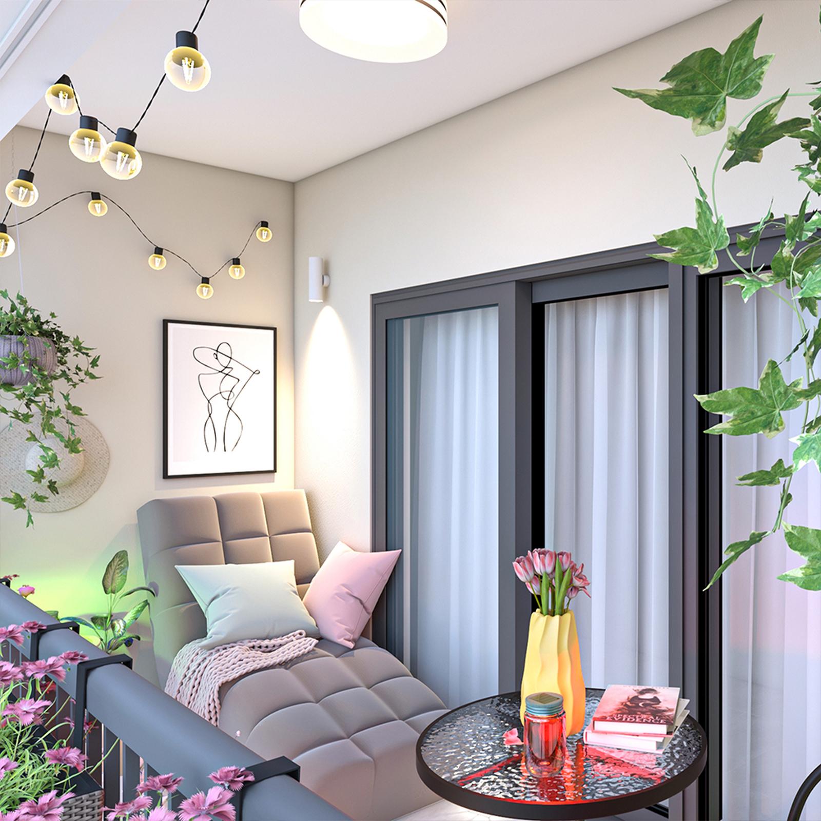 Model amenajare balcon stil modern tulip 