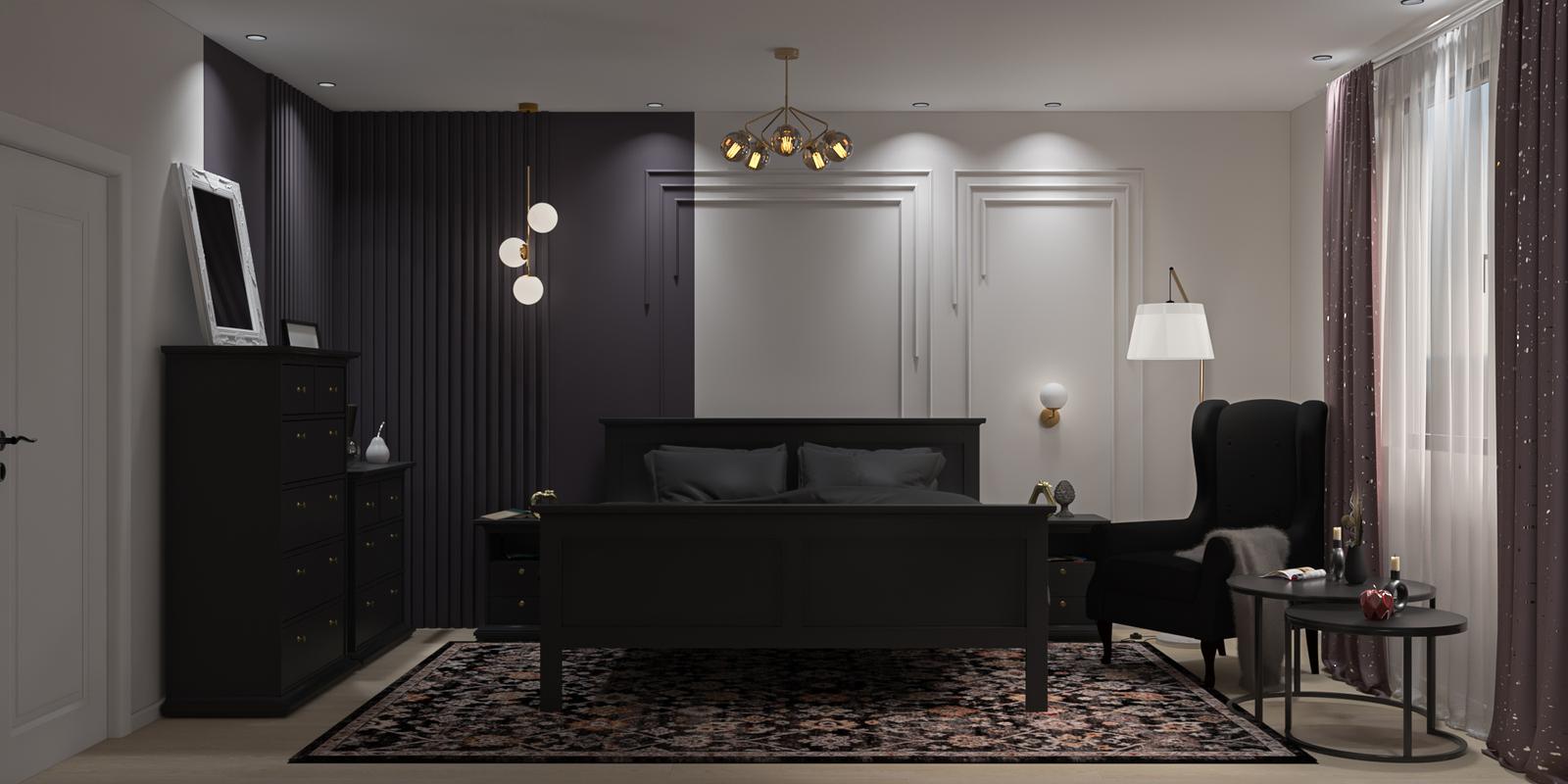 Dormitor romantic, elegant, clasic