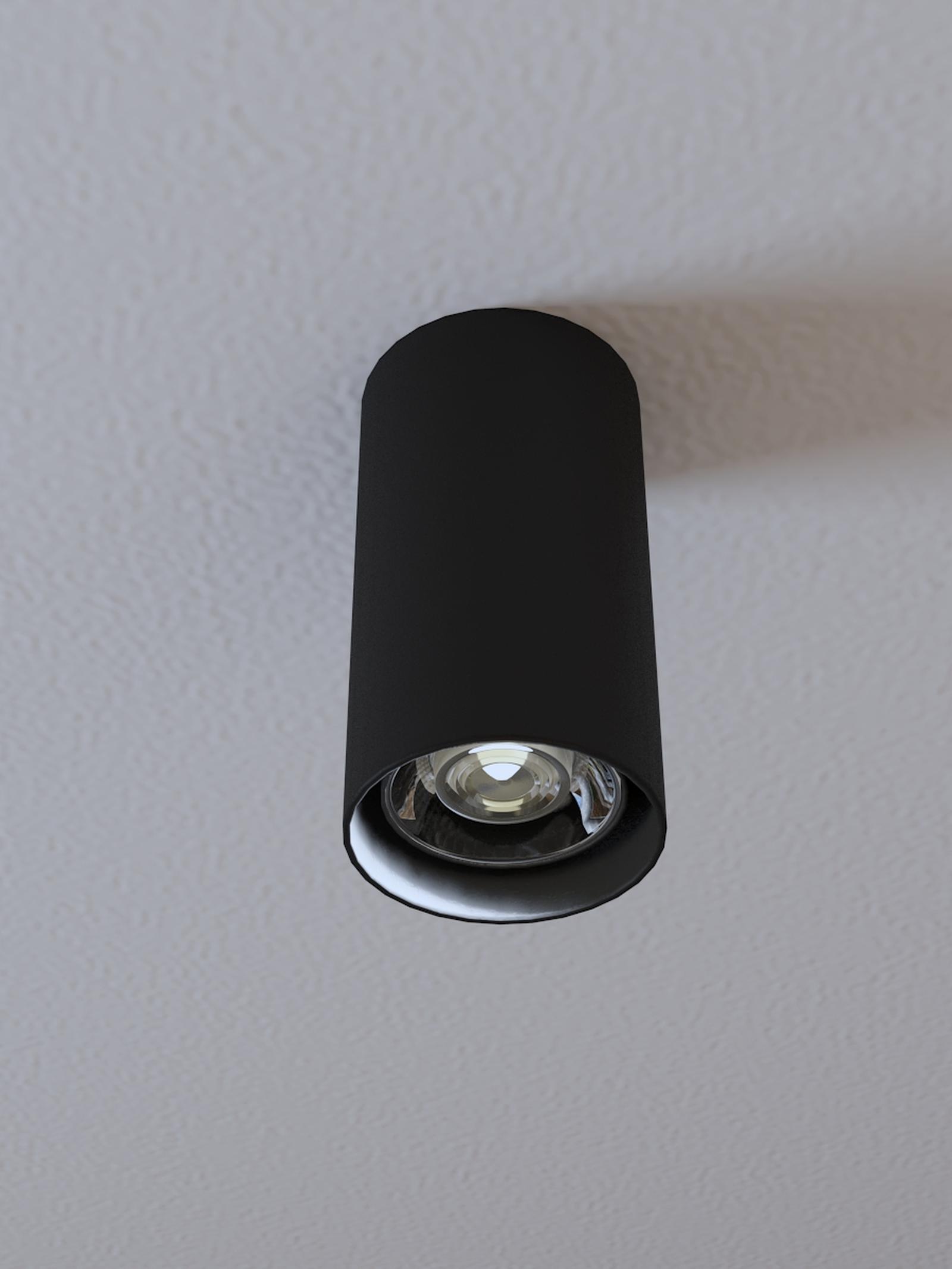 Spot aparent Axis 01-2144, 1 x GU10, H 10.35 cm, negru mat