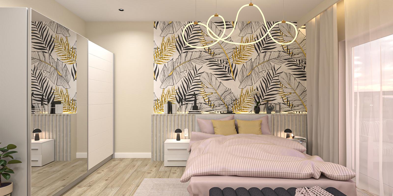 Model amenajare dormitor stil modern rosy_2