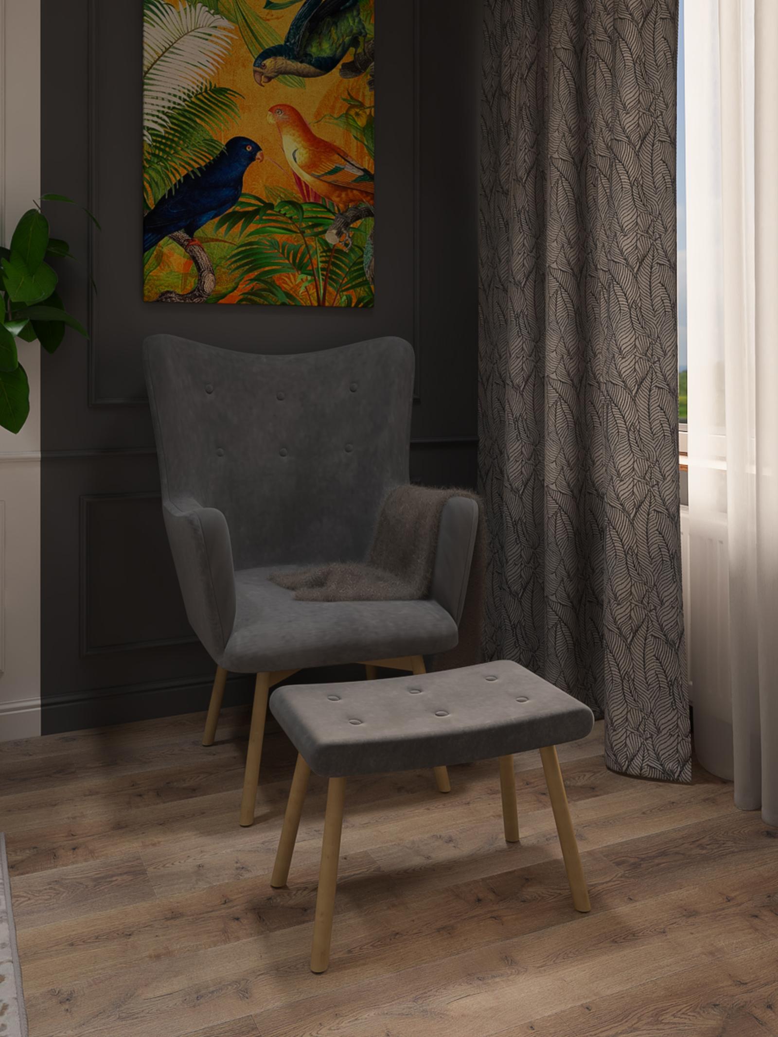 Tablou Orange Parrot, Styler, standard, panza + sasiu MDF, 70 x 100 cm
