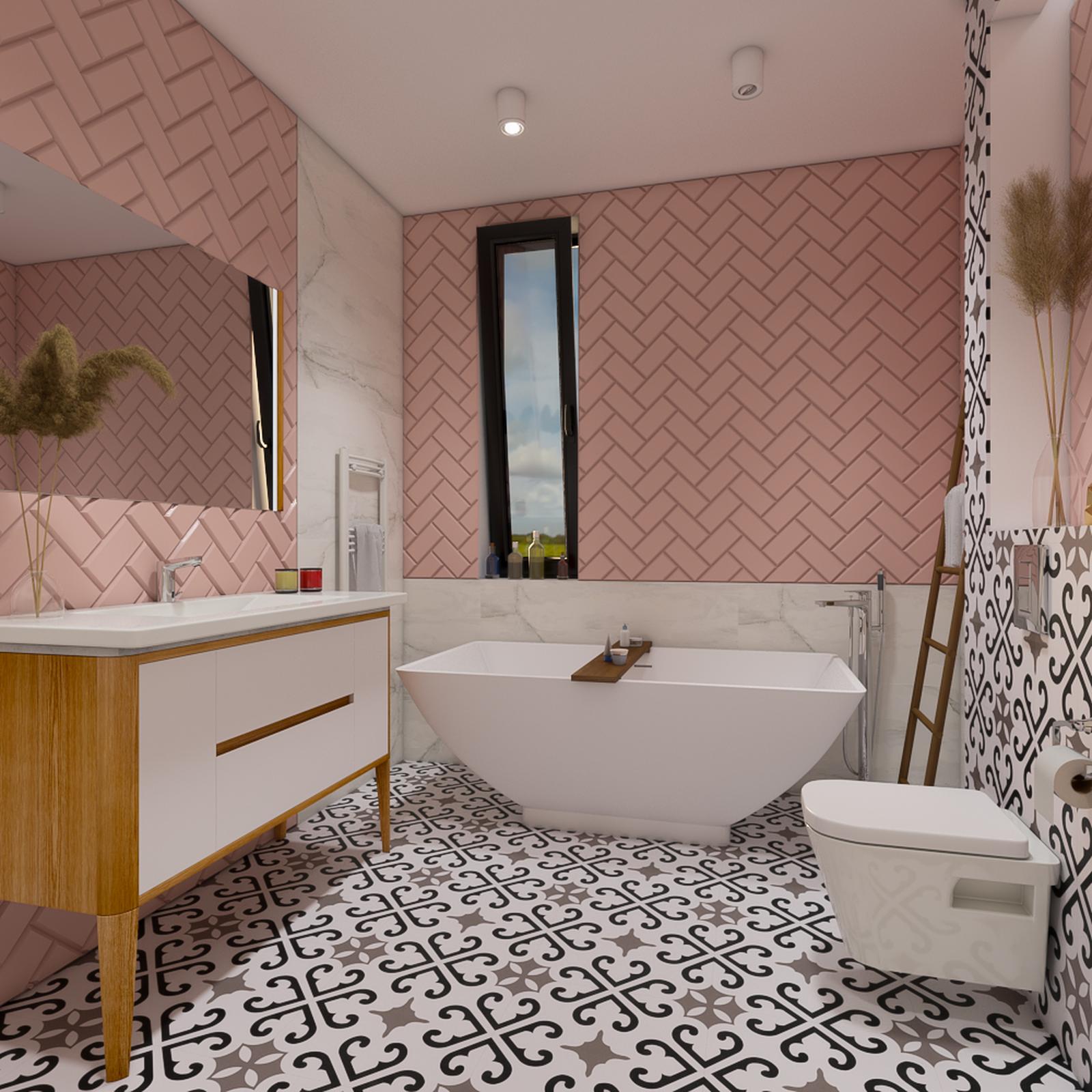 Model amenajare baie stil modern aurora