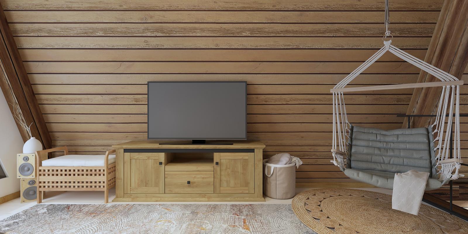 Model amenajare dormitor stil modern forest bedroom