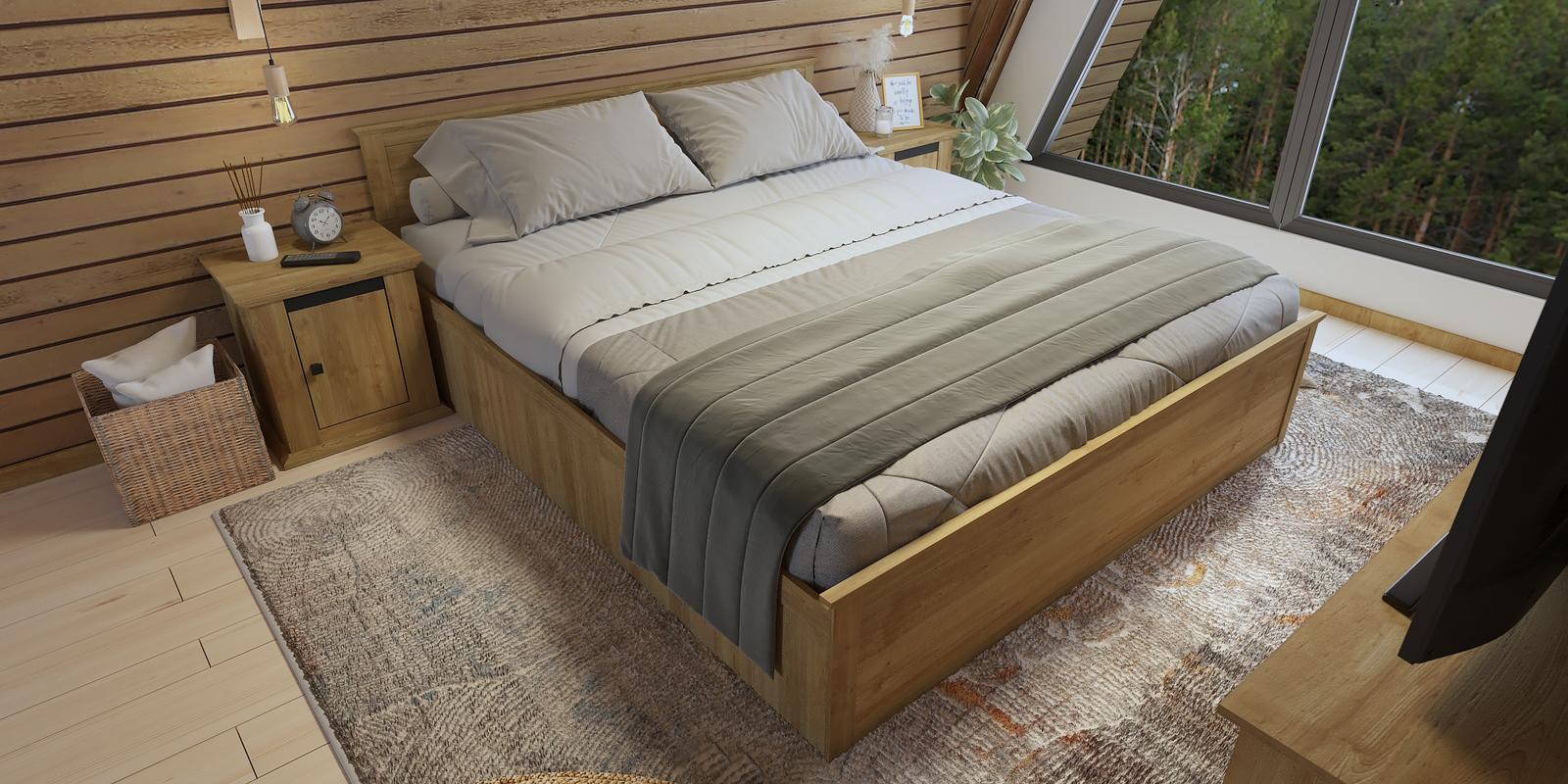 Model amenajare dormitor stil modern forest bedroom_5