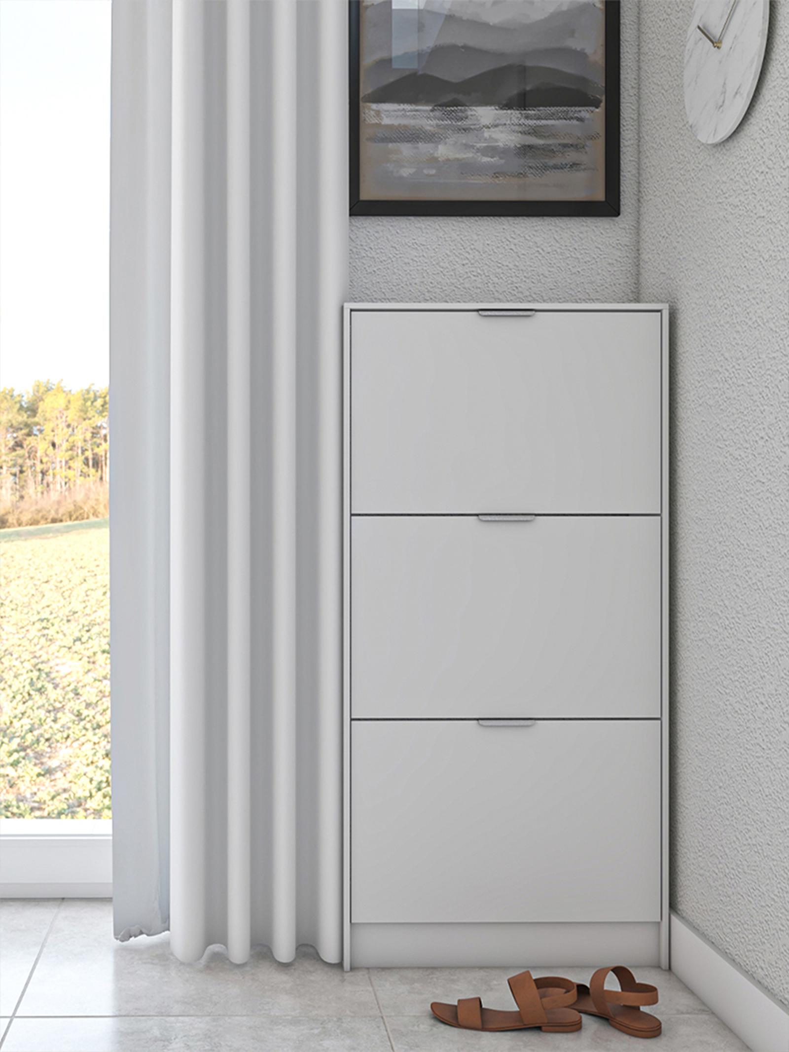 Pantofar Base 13, PAL, alb, 58 x 18 x 119 cm, 2C
