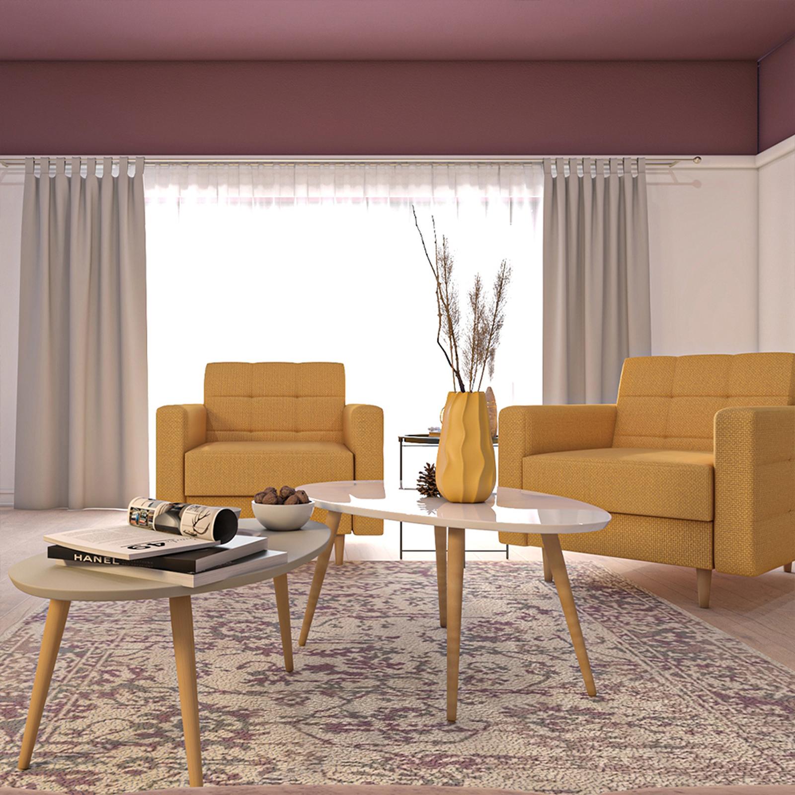 Covor Saga L 08LSW 1K, 200 x 290 cm, floral, polipropilena, roz + gri + crem, dreptunghiular