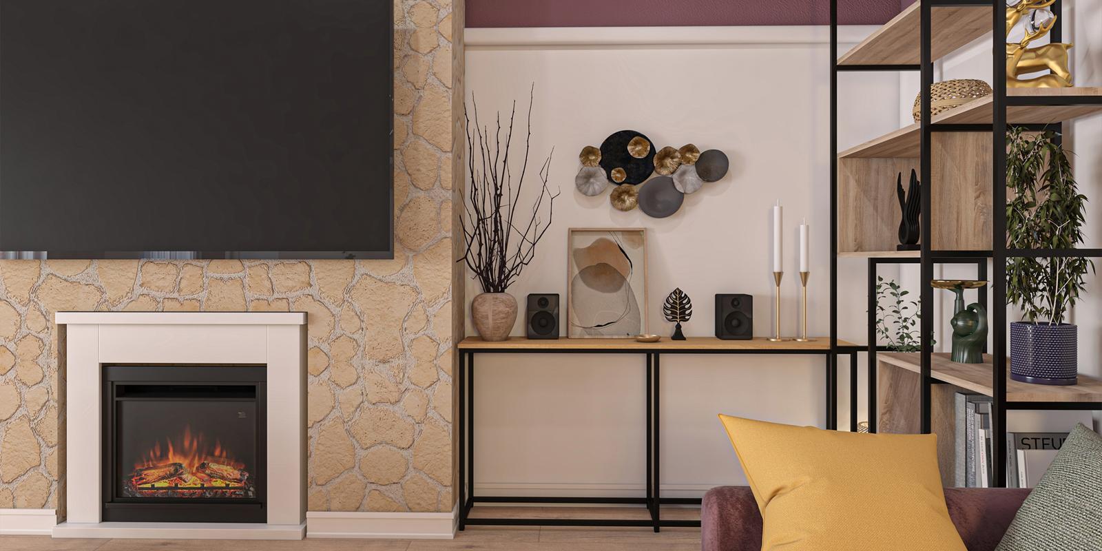 Model amenajare living stil modern fireside magic_5
