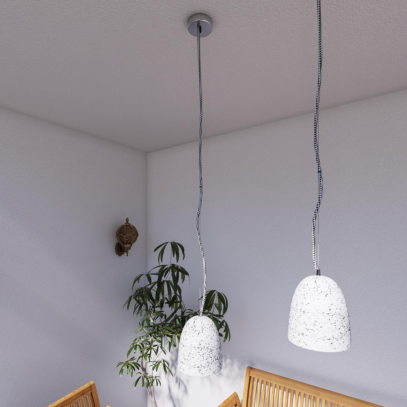 Suspensie Gypsum 6856, 1 x E27, gri, clasica