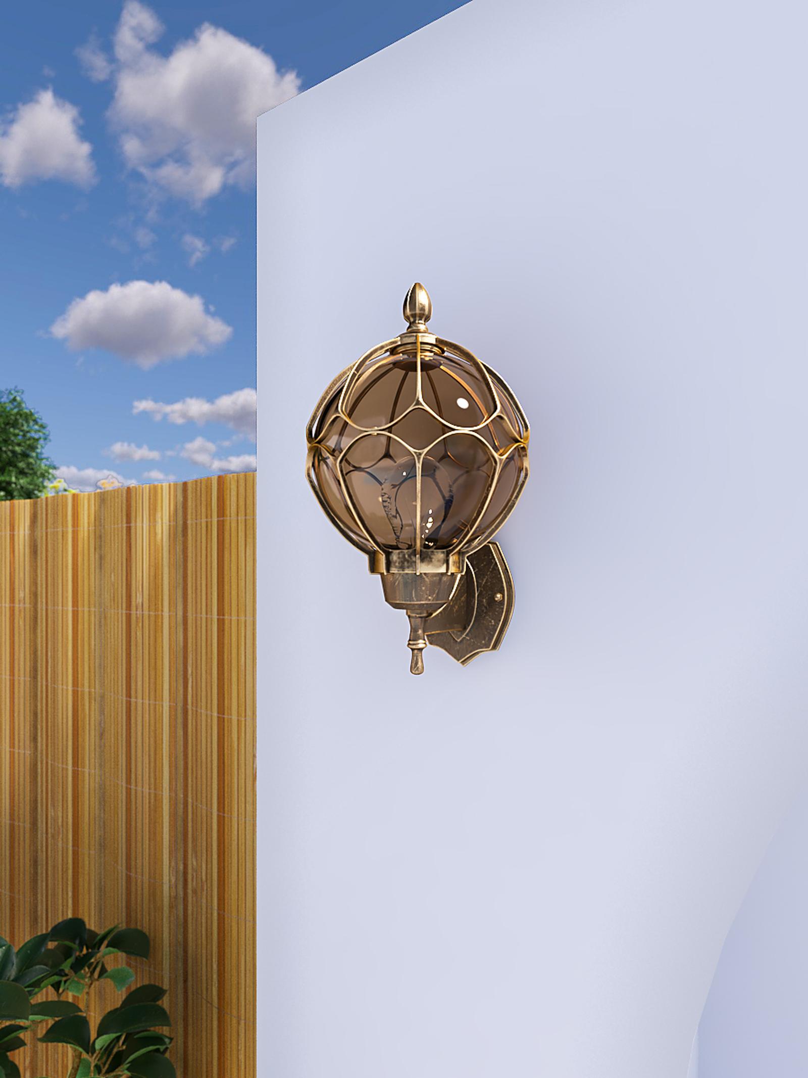 Aplica exterior Reno bronz antic, clasic, orientare in sus, 1 x E27