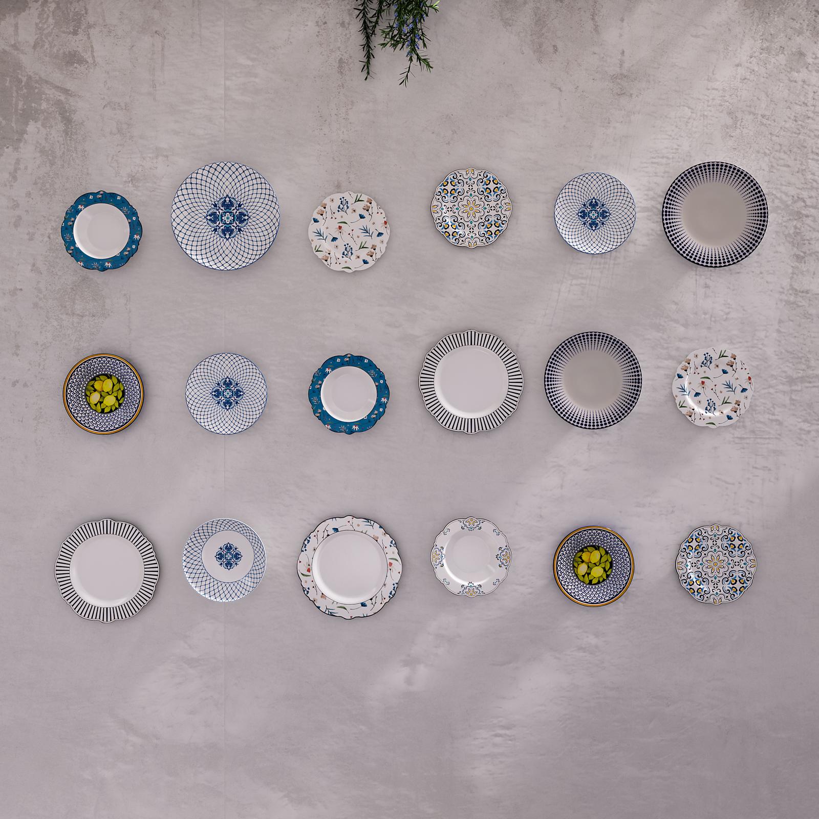 Monaco Lemon Farfurie desert, ceramica, multicolora, 20 cm