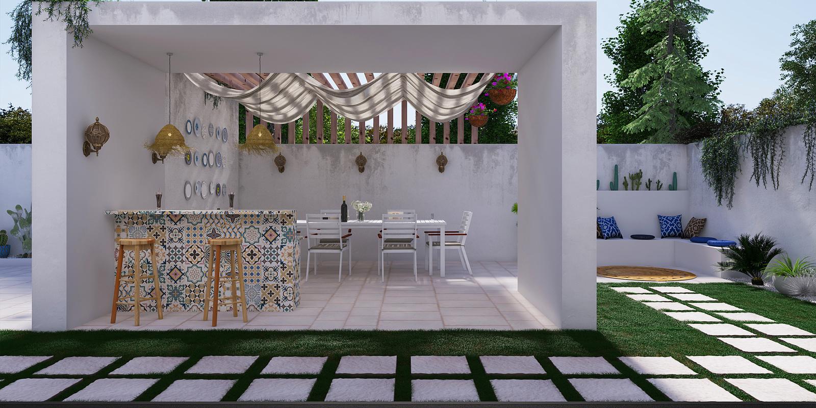 Model amenajare grădină stil clasic oasis