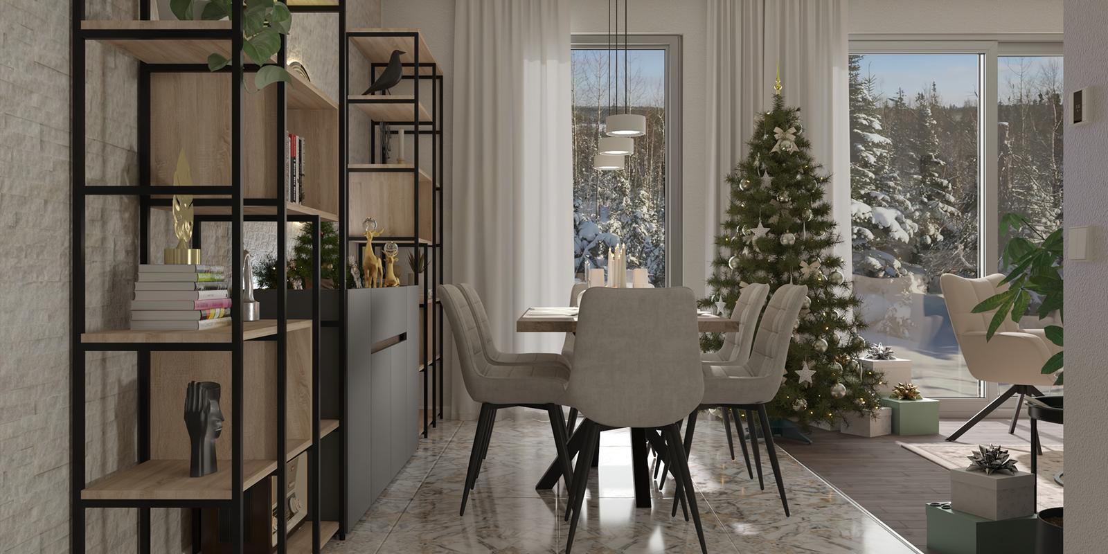 Model amenajare living stil modern snowfall_5