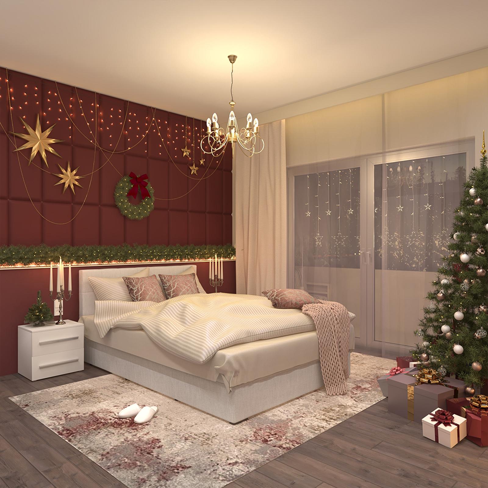 Model amenajare dormitor stil clasic cranberry