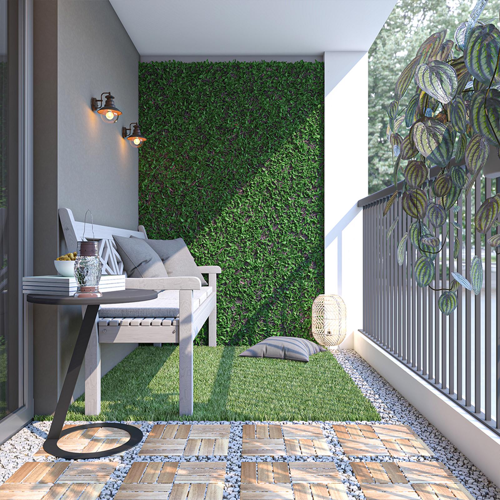 Idei si modele de amenajare stil modern balcon
