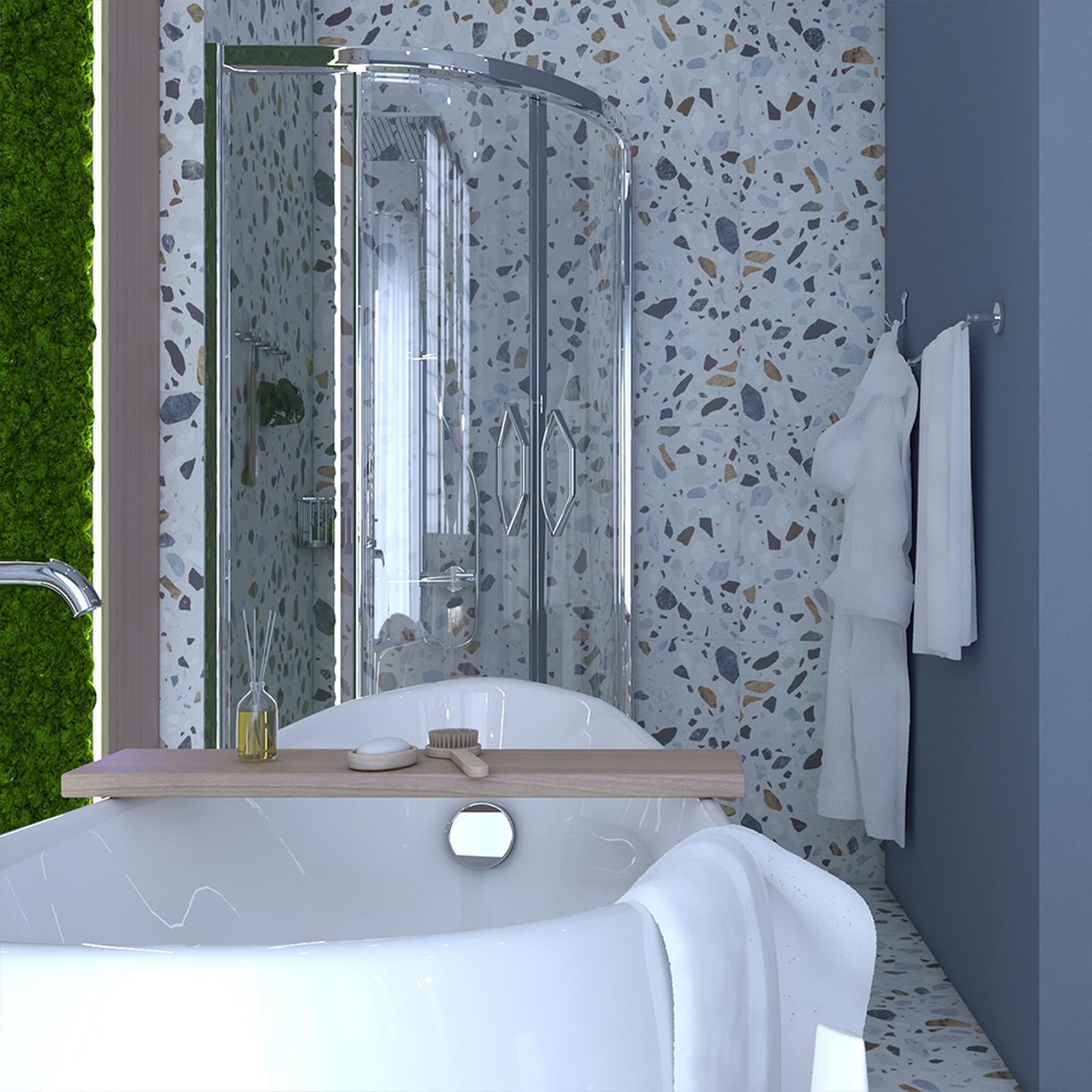 Cada freestanding ovala West Sara, acril, 175 x 83 cm, alb
