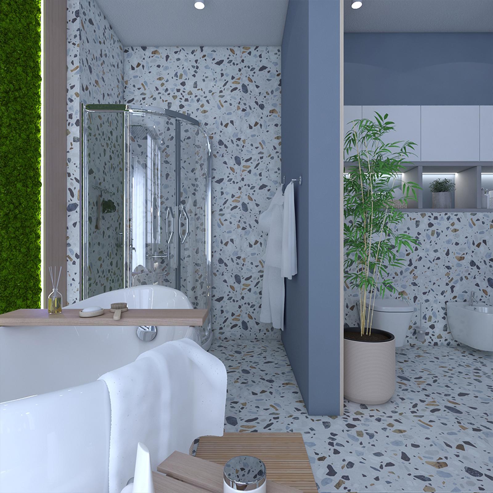 Cabina dus semirotunda, Cersanit S158-005, 90 x 90 x 185 cm, sticla securizata transparenta, profil cromat