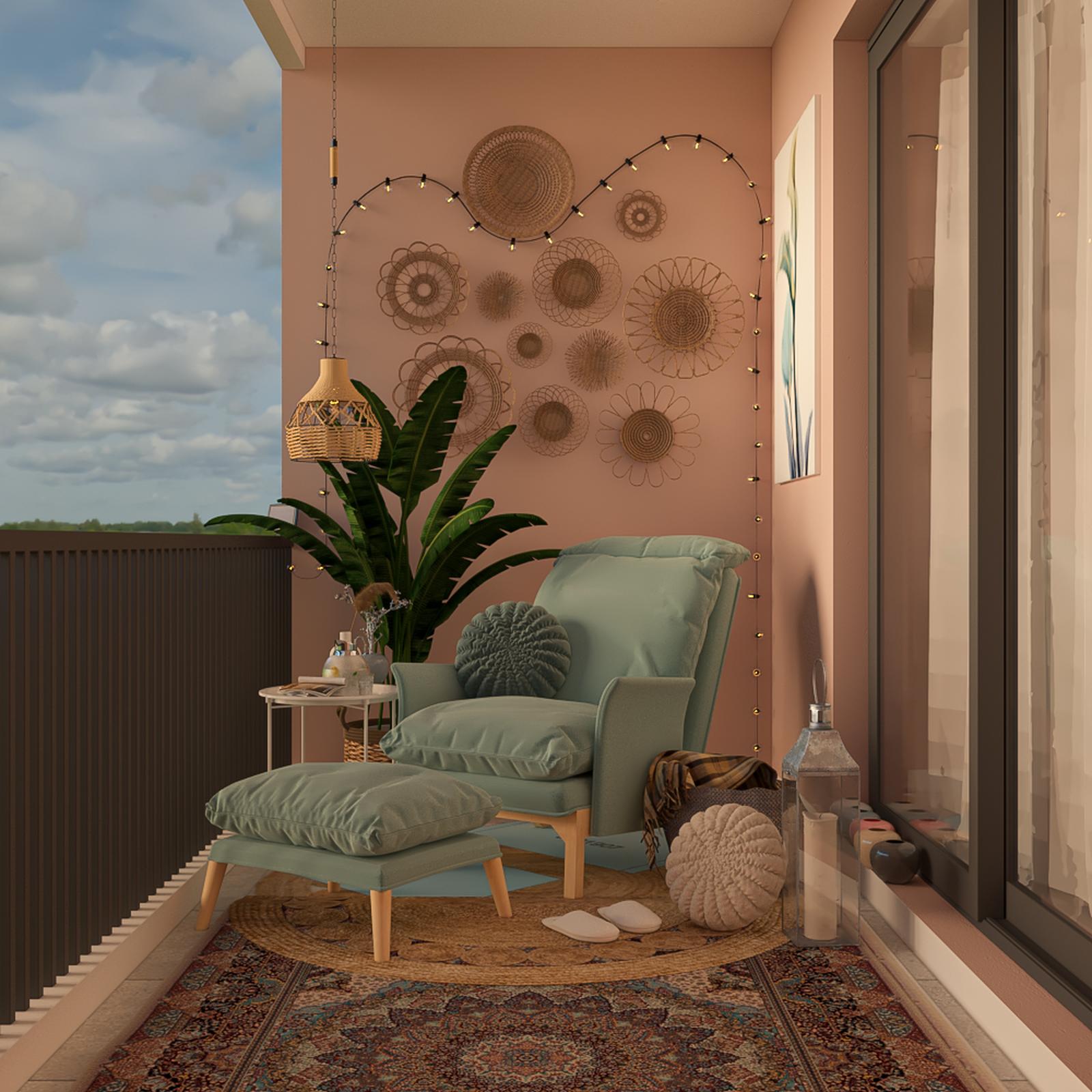 Model amenajare balcon stil modern groovy