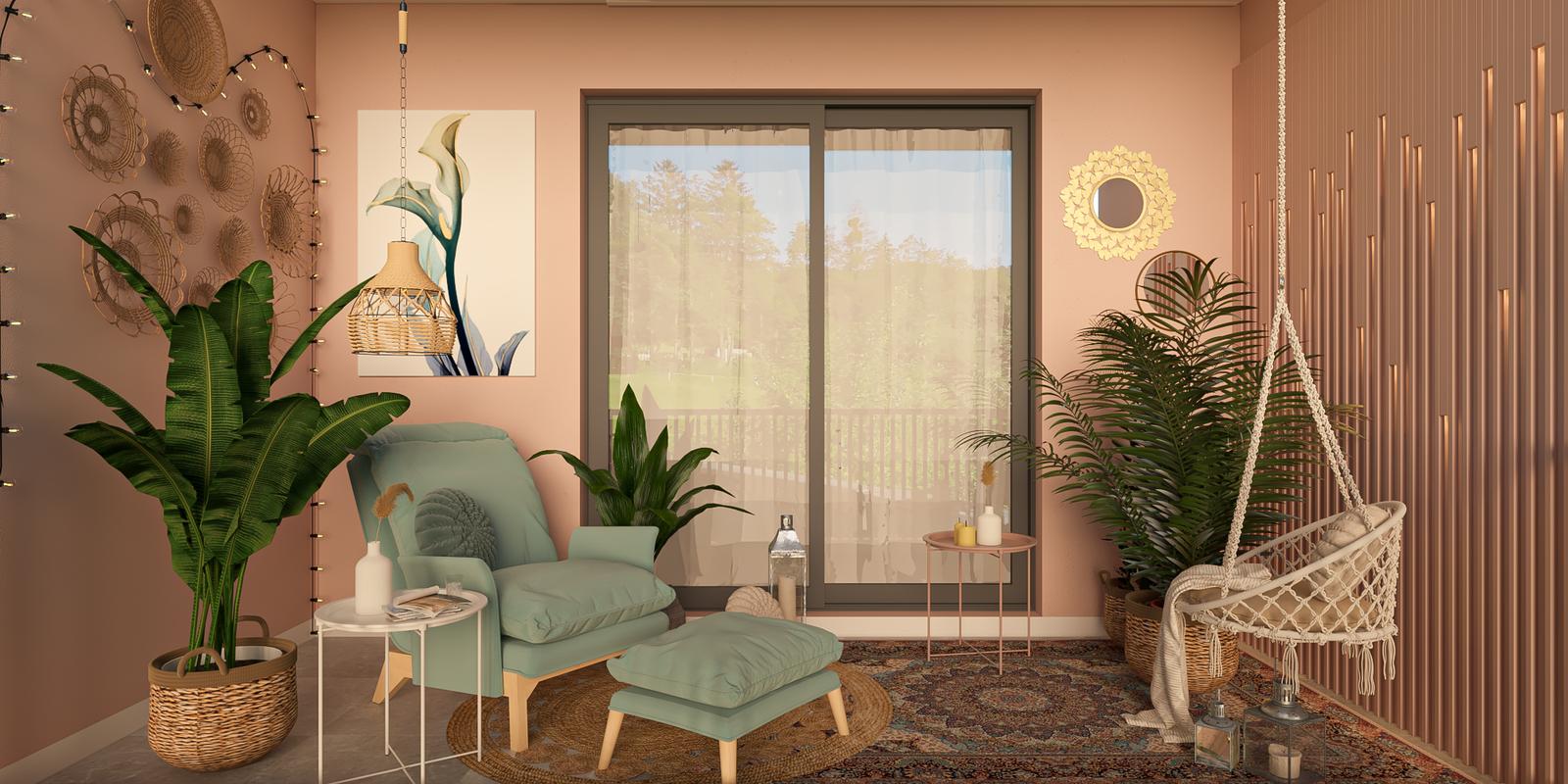 Model amenajare balcon stil modern groovy