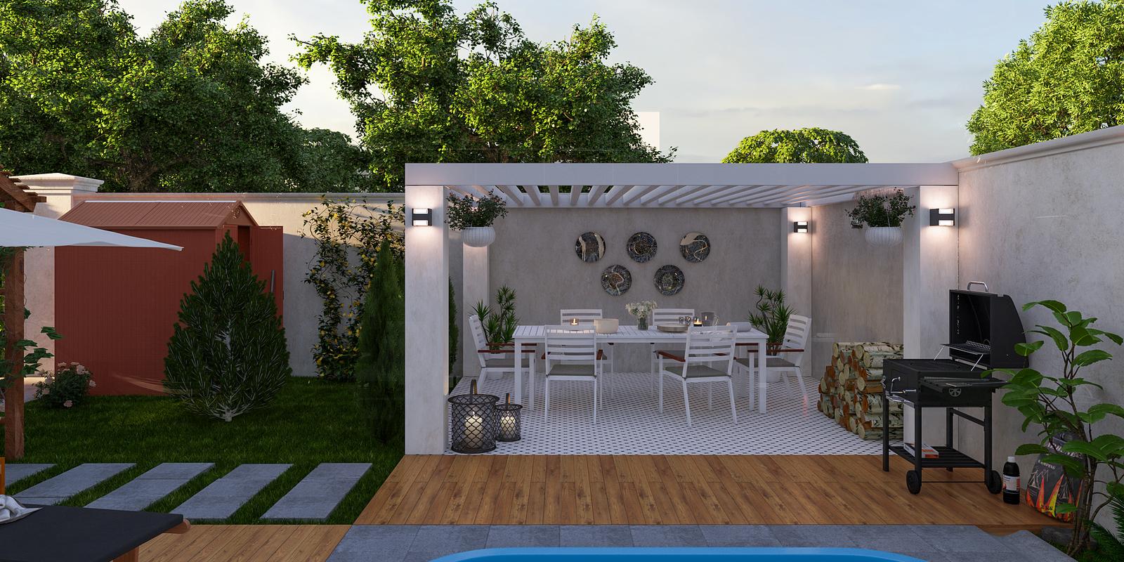 Model amenajare grădină stil modern canggu_2
