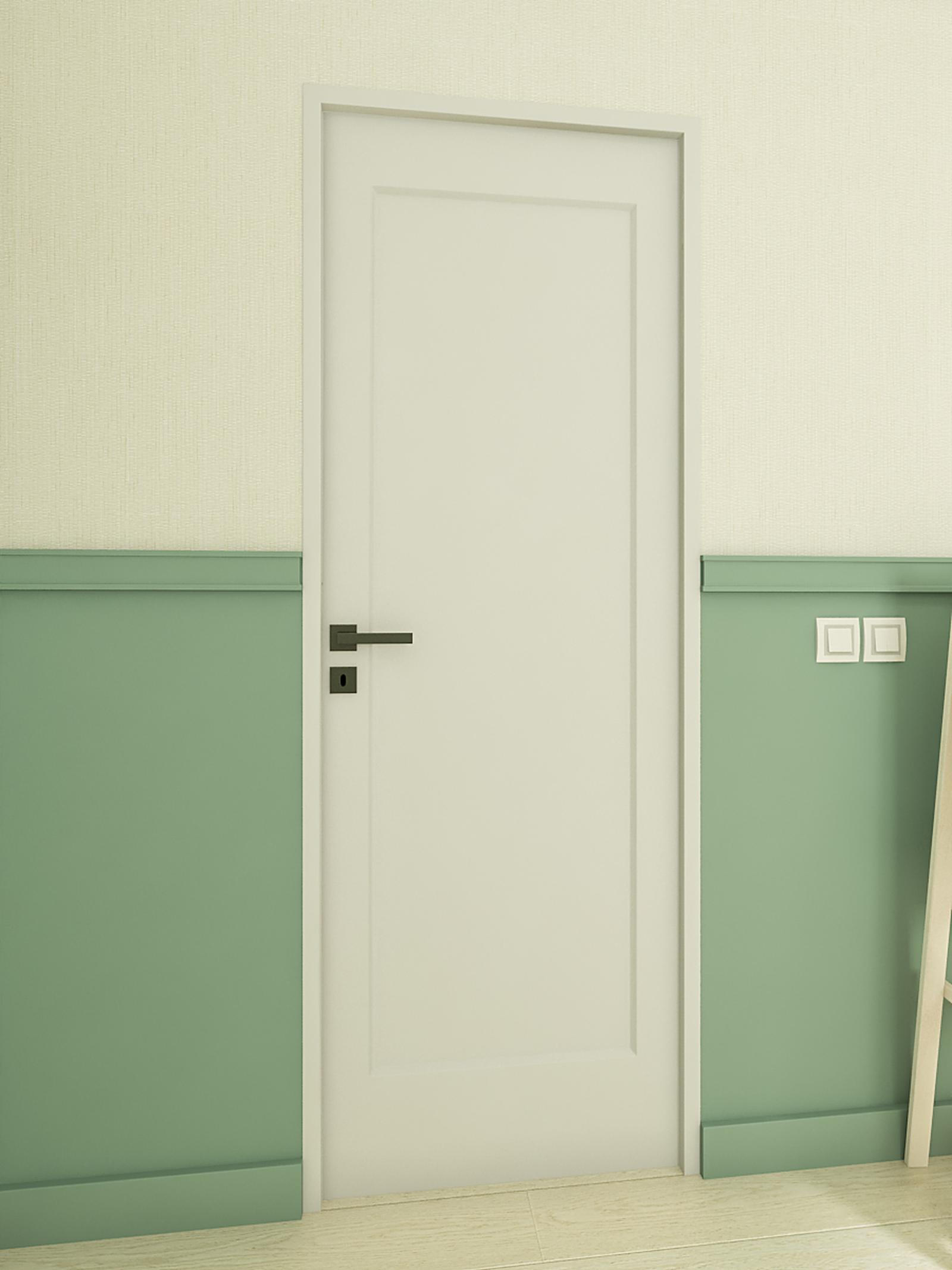 Usa Tabula Nordoor, stanga, alb, 85.5 x 205 cm