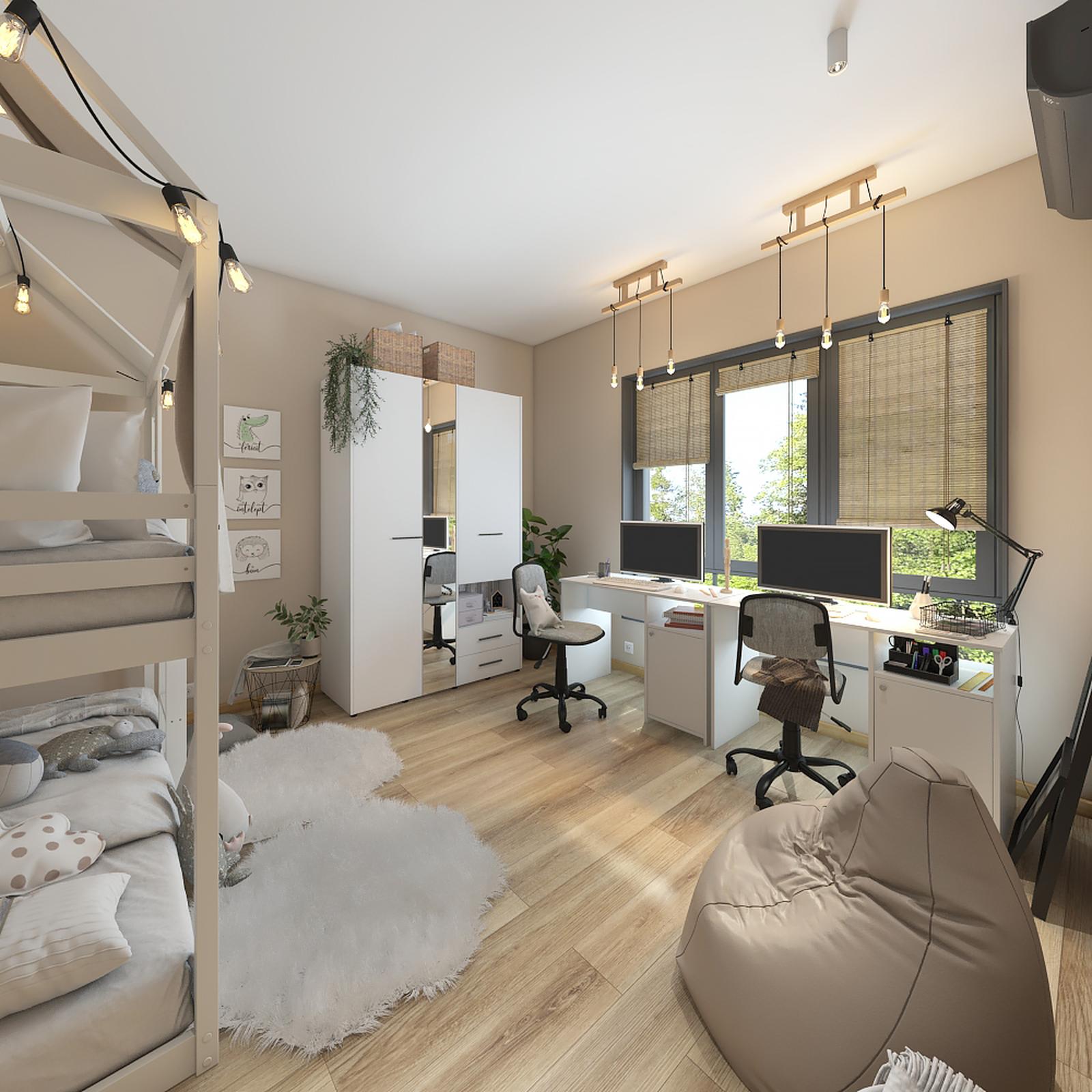 Model amenajare cameră tineret stil modern charmed
