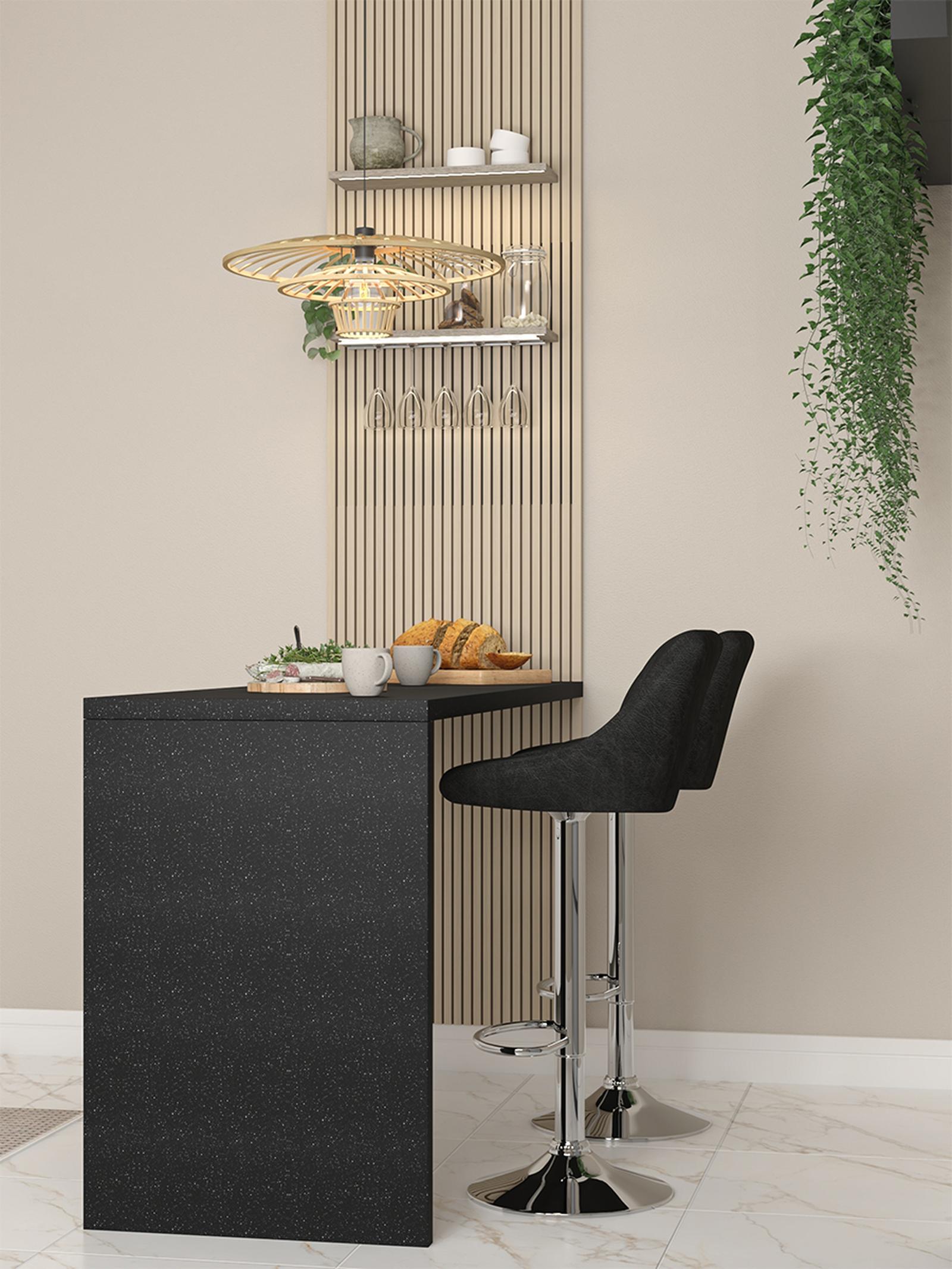 Riflaj decorativ tip panou acustic, MDF, Unic Spot, stejar, 600 x 600 x 21 mm, 4 buc / set
