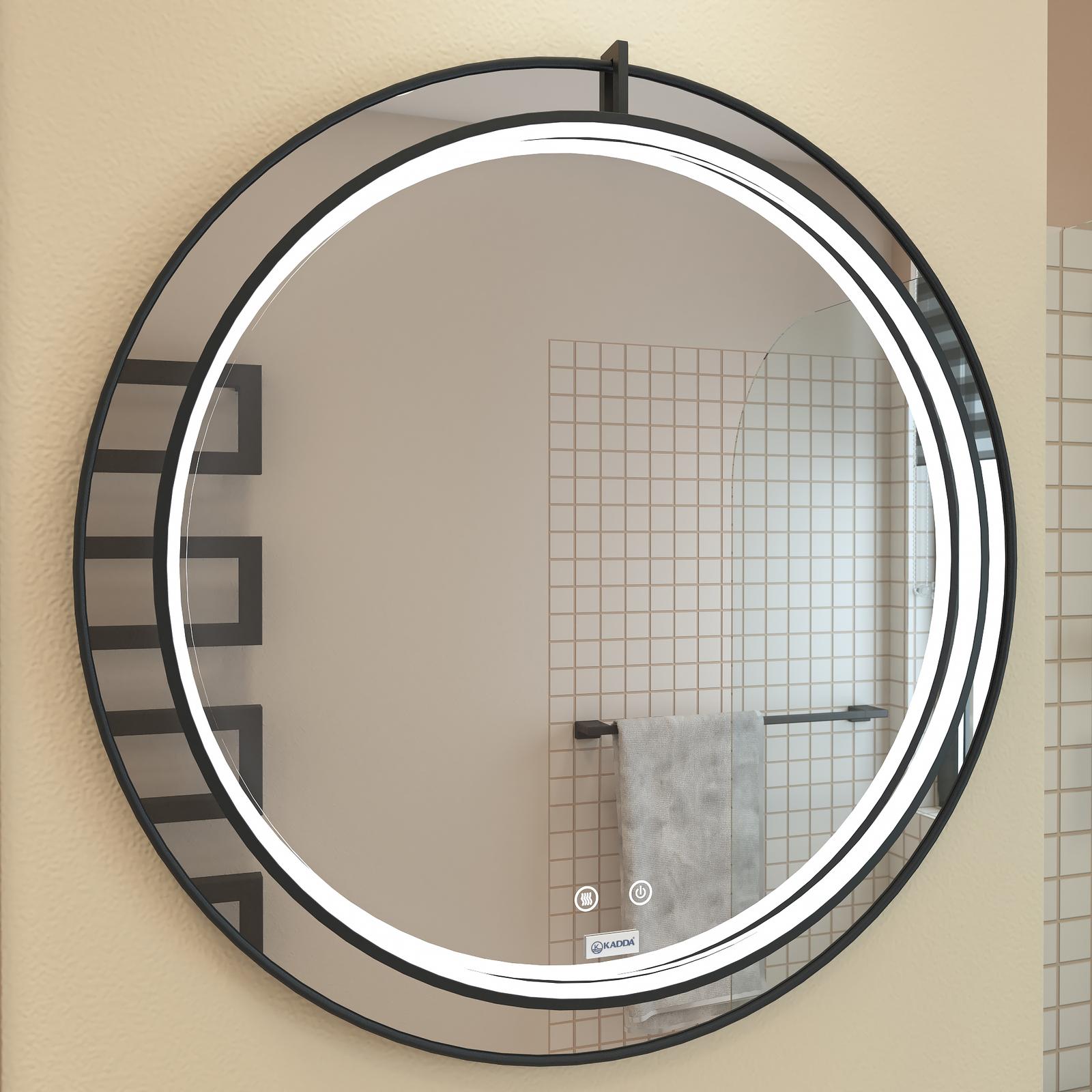 Cada, oglinda de baie cu LED, spoturi aparente_2