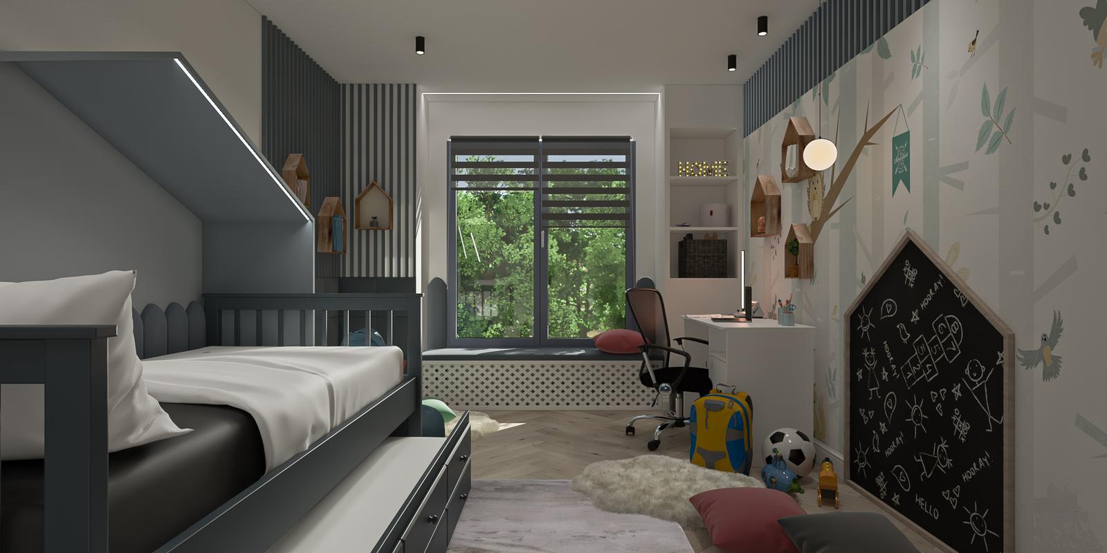 Model amenajare cameră tineret stil modern bit of heaven_3