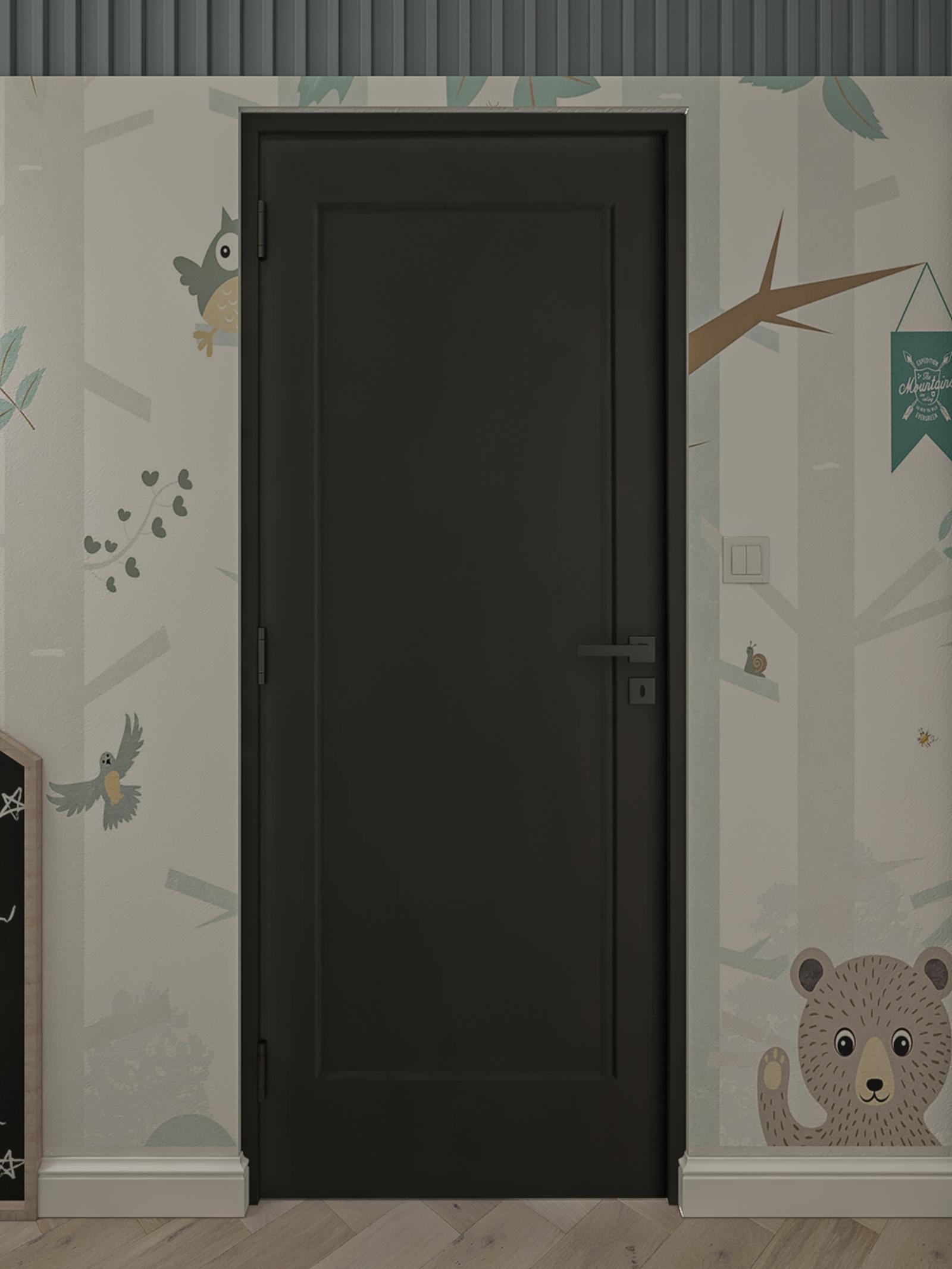 Usa Tabula Nordoor, stanga, gri grafit, 85.5 x 205 cm
