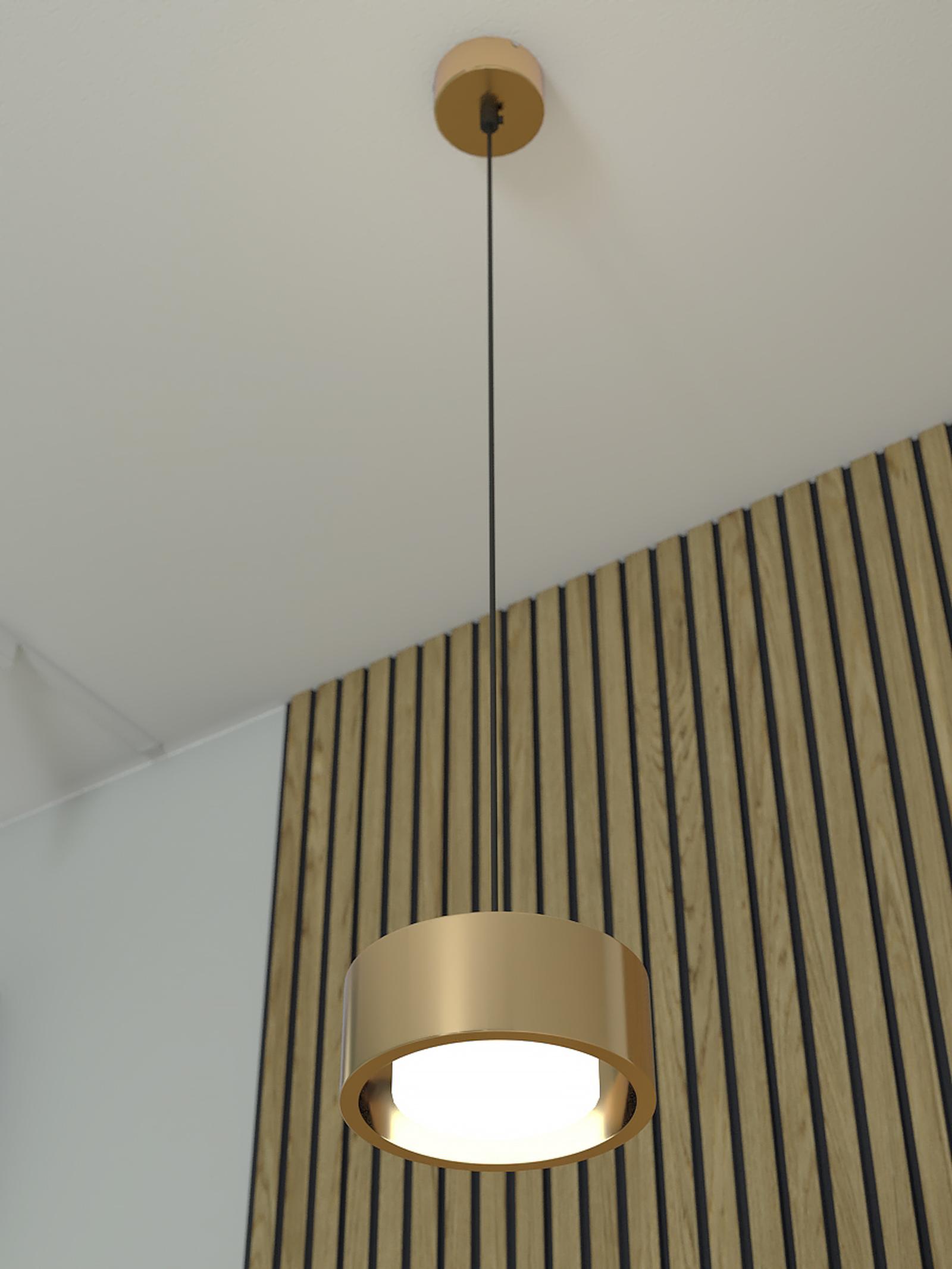 Suspensie LED Punkt 01-3100, 6 W, 374 lm, lumina calda, alama, modern