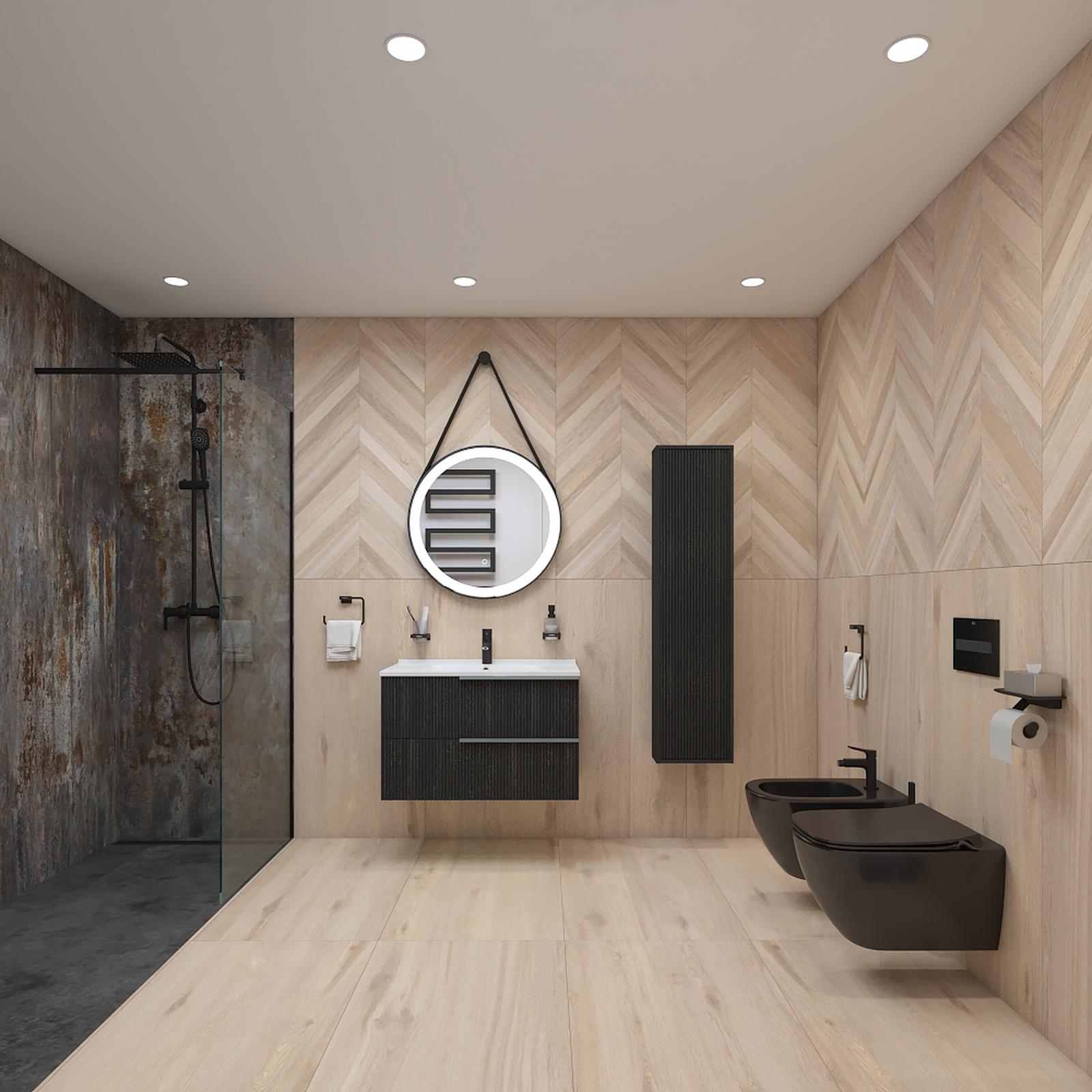 Model amenajare baie stil modern chateau