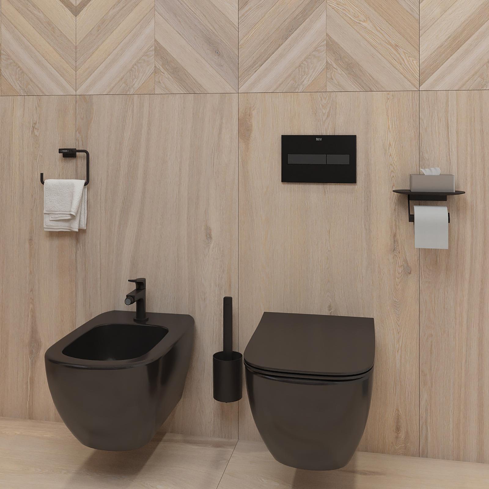 Suport prosop baie Hansgrohe AddStoris 41754670, tip inel, 18.9 x 12 x 4 cm