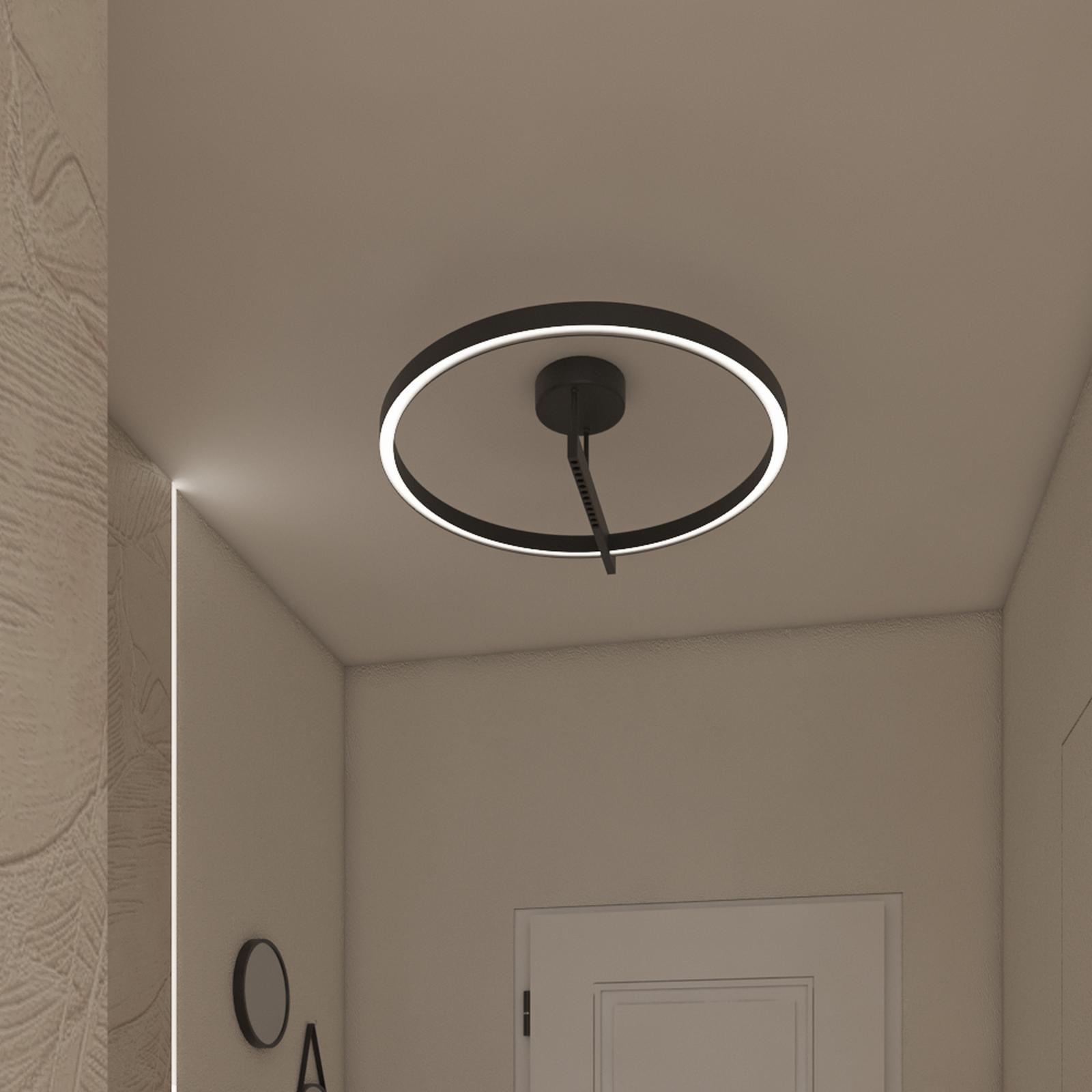Plafoniera Himera KL140029, 48W, 2546lm, lumina neutra, negru, modern