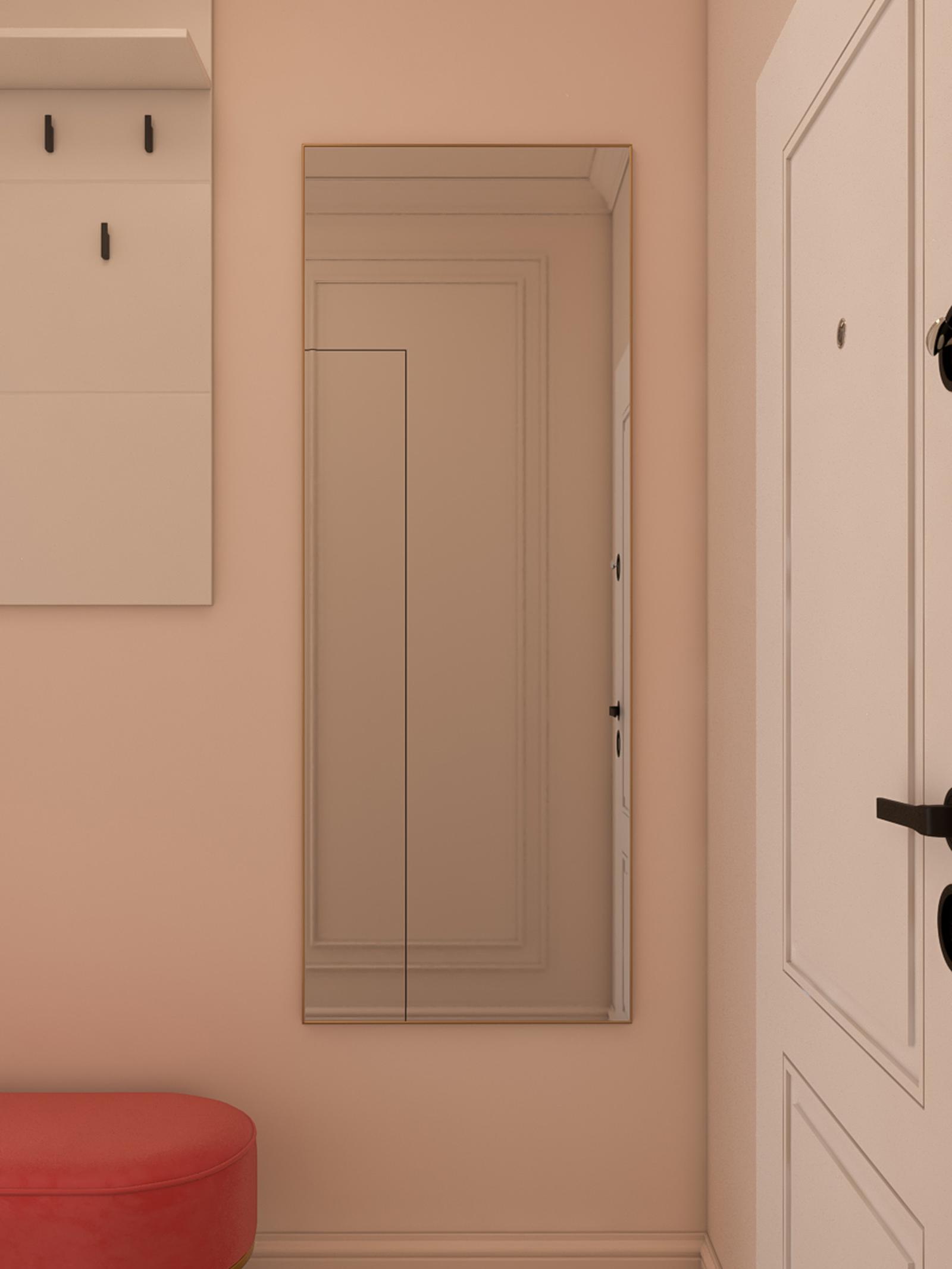 Oglinda decorativa Ada, auriu, 60 x 160 cm