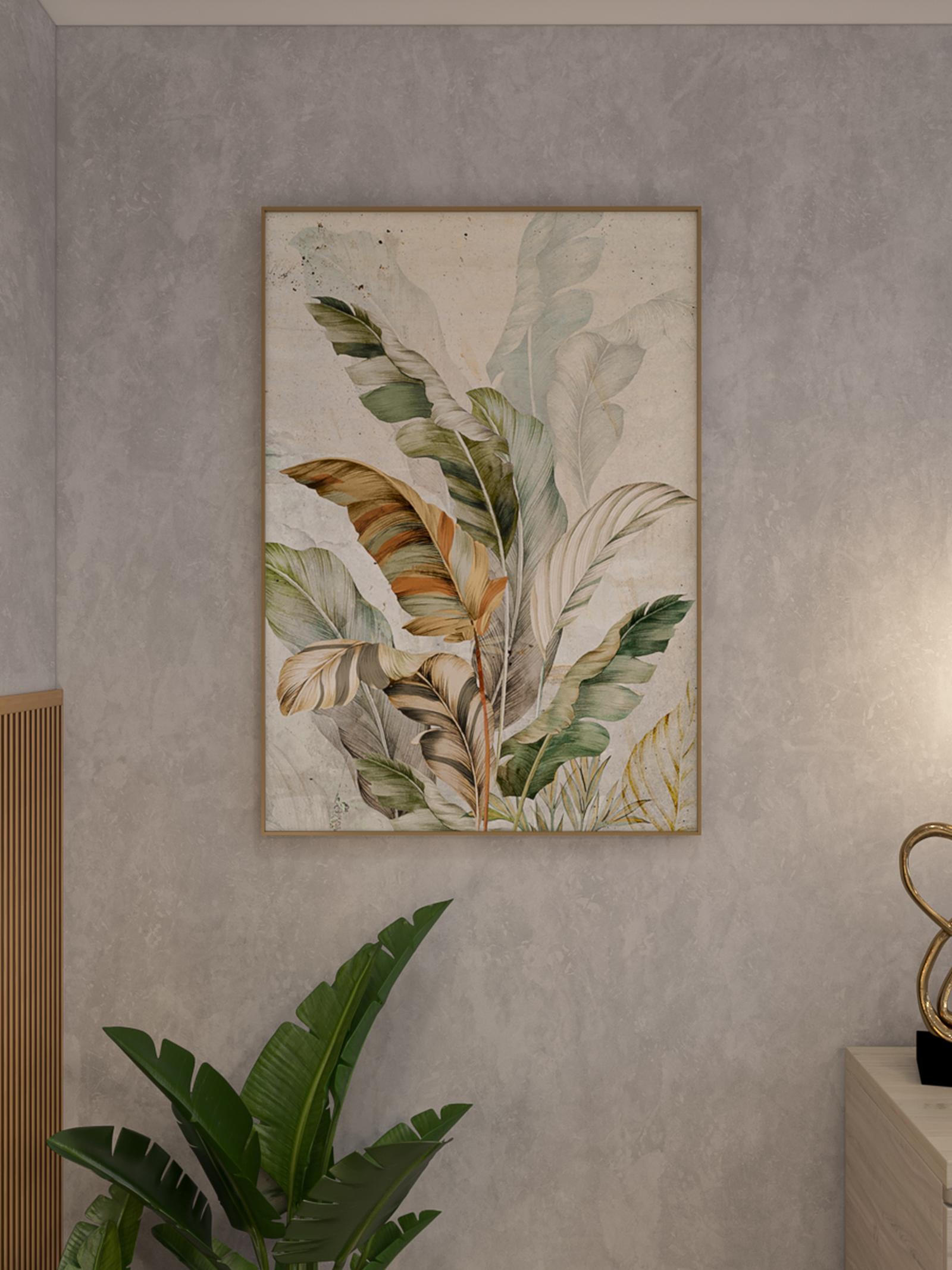 Tablou canvas Botanic, Styler, standard, panza + sasiu MDF, cu rama, 70 x 100 cm