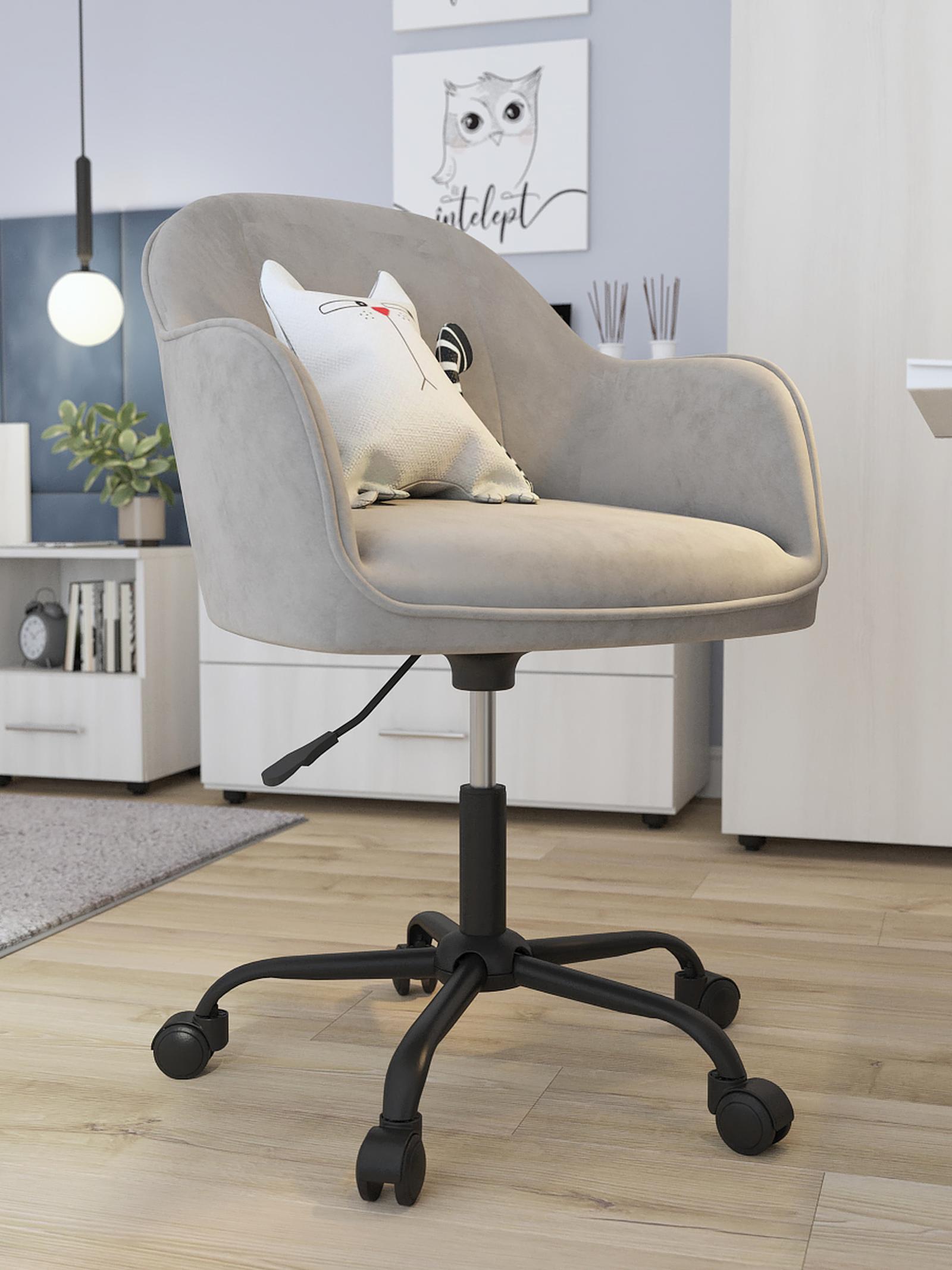Scaun birou operational Erol, rotativ, material textil, gri