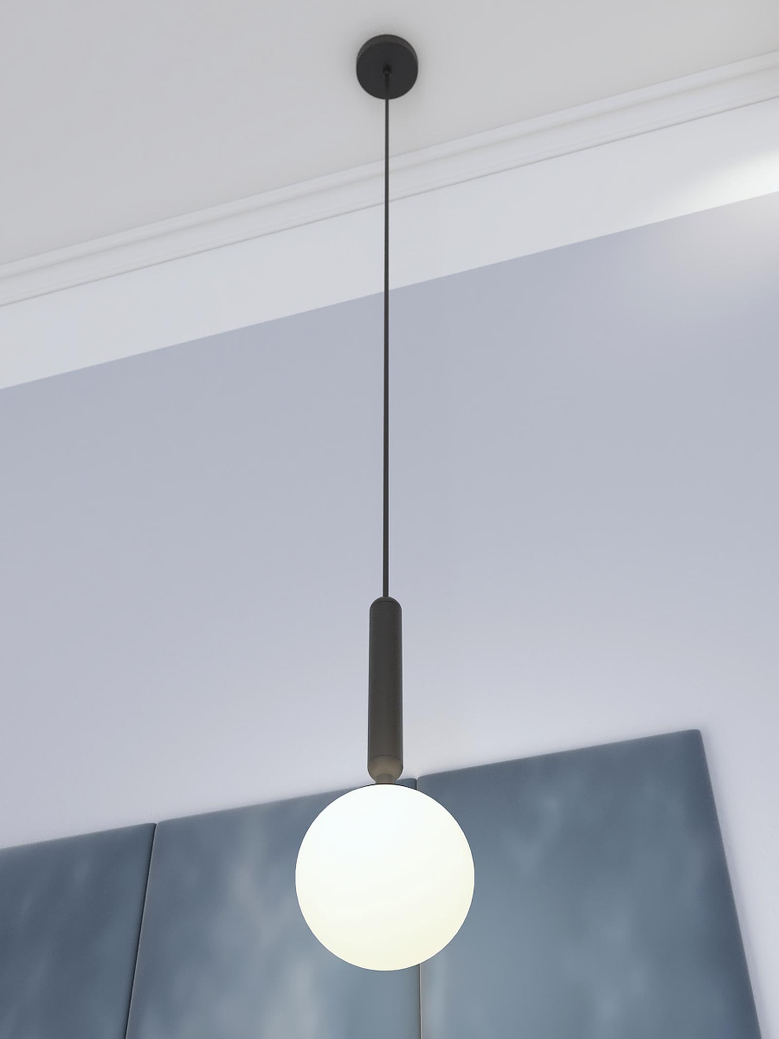 Suspensie Haiku 01-3131, 1 x E14, negru, modern