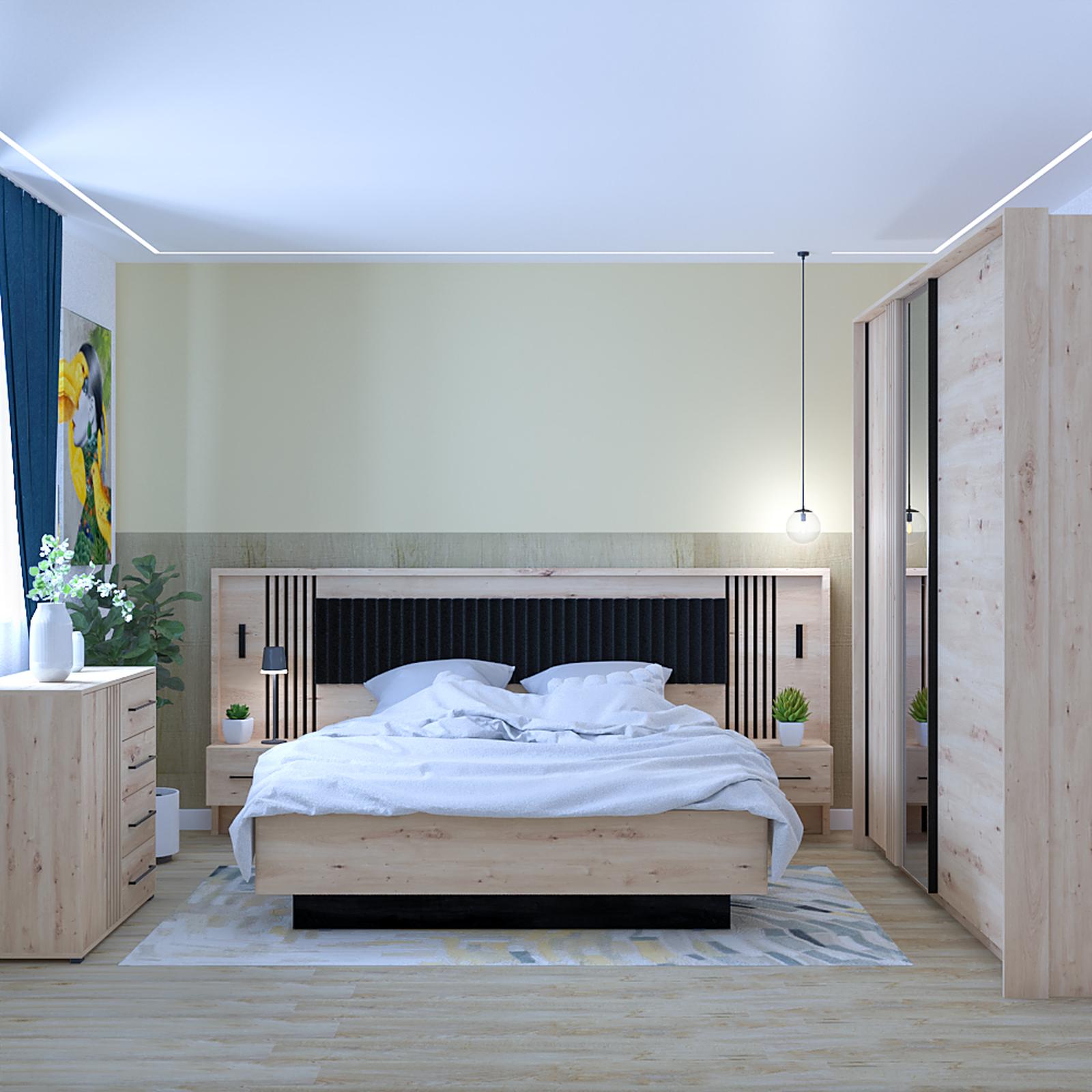 Model amenajare dormitor stil modern ascalon