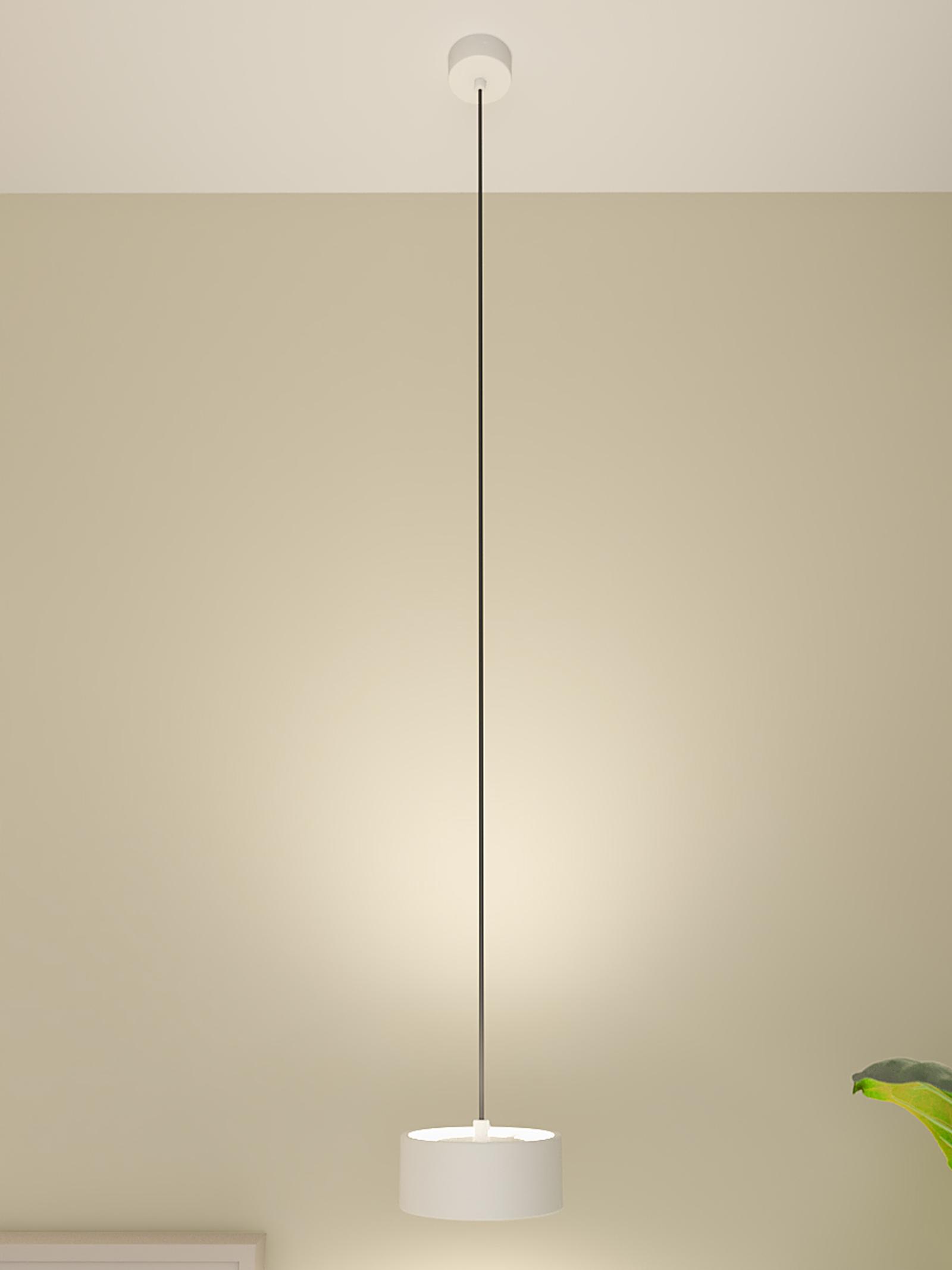 Suspensie LED Punkt 01-3099, 6W, 374lm, lumina calda, alba, moderna