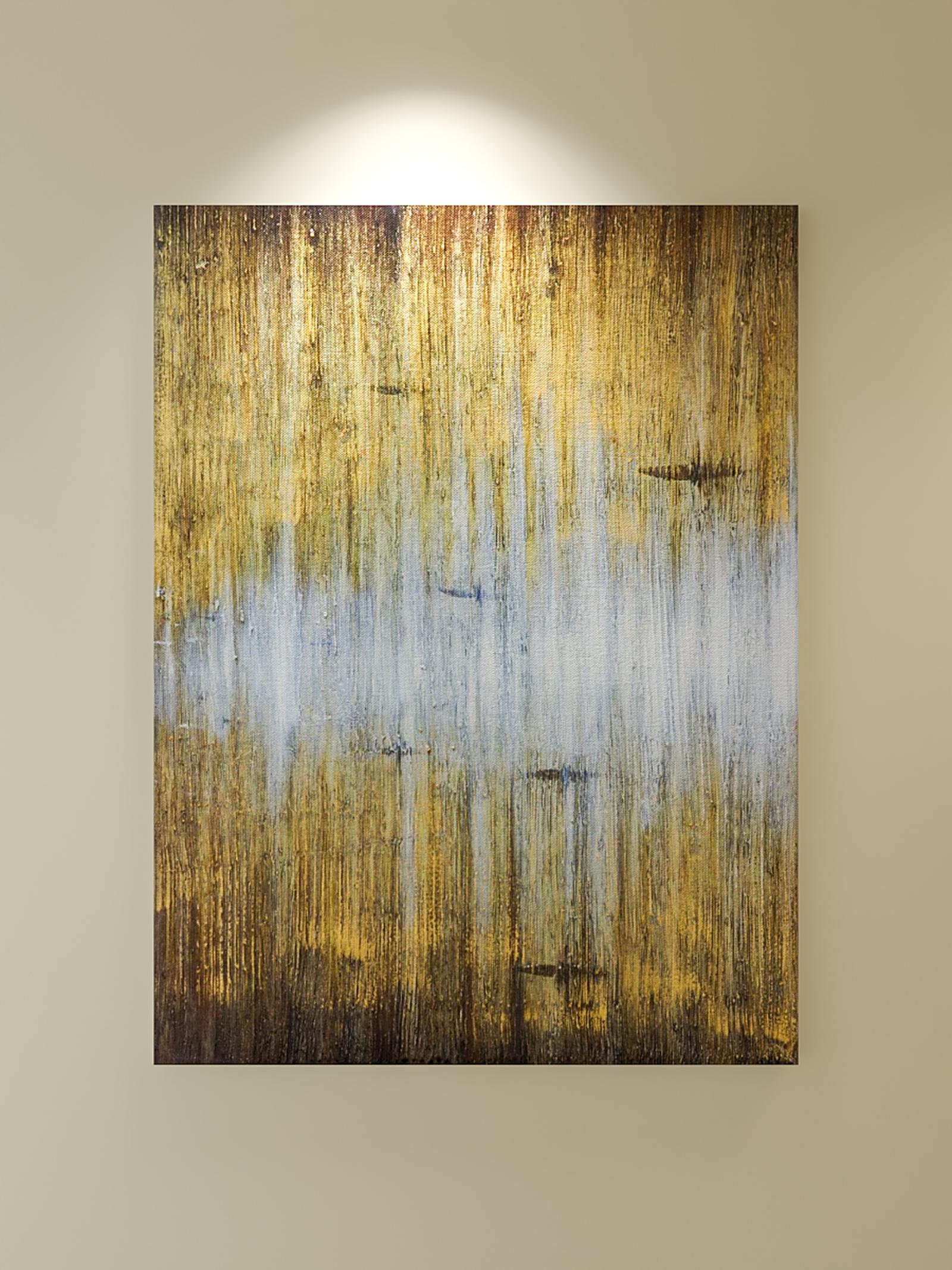 Tablou canvas pictat Frasin, Mendola Fabrics, panza + sasiu lemn, 75 x 100 cm