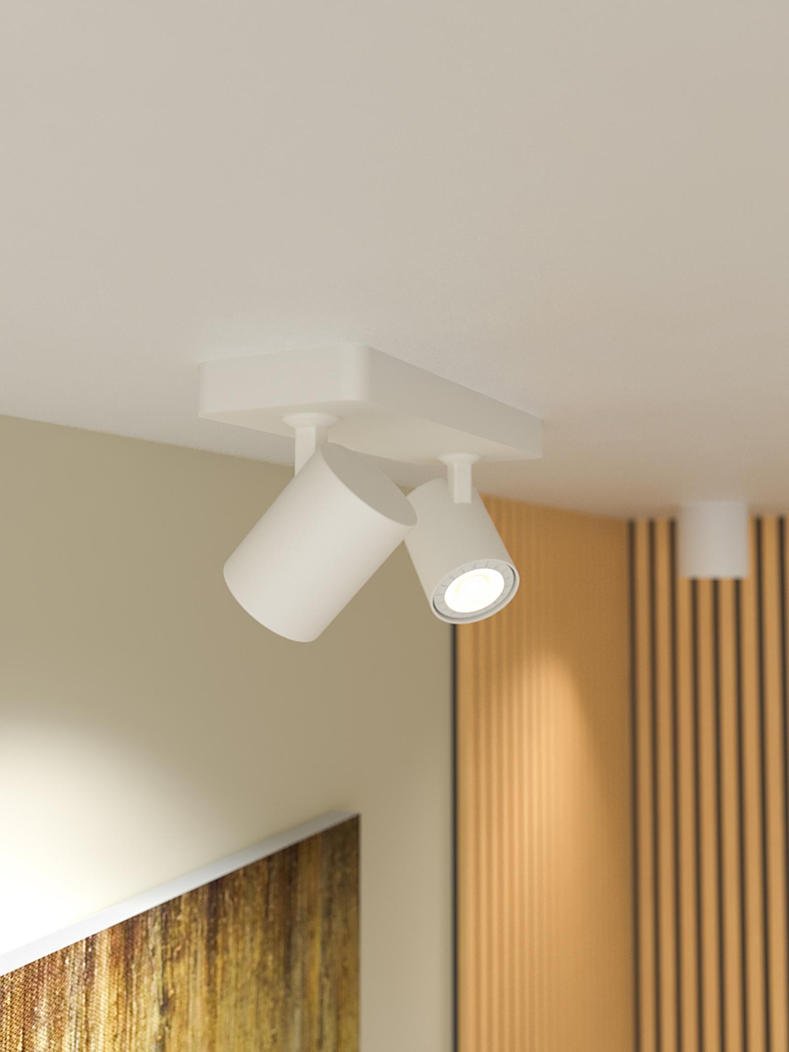 Plafoniera Cameo 04-469, 2 x GU10, alb, modern