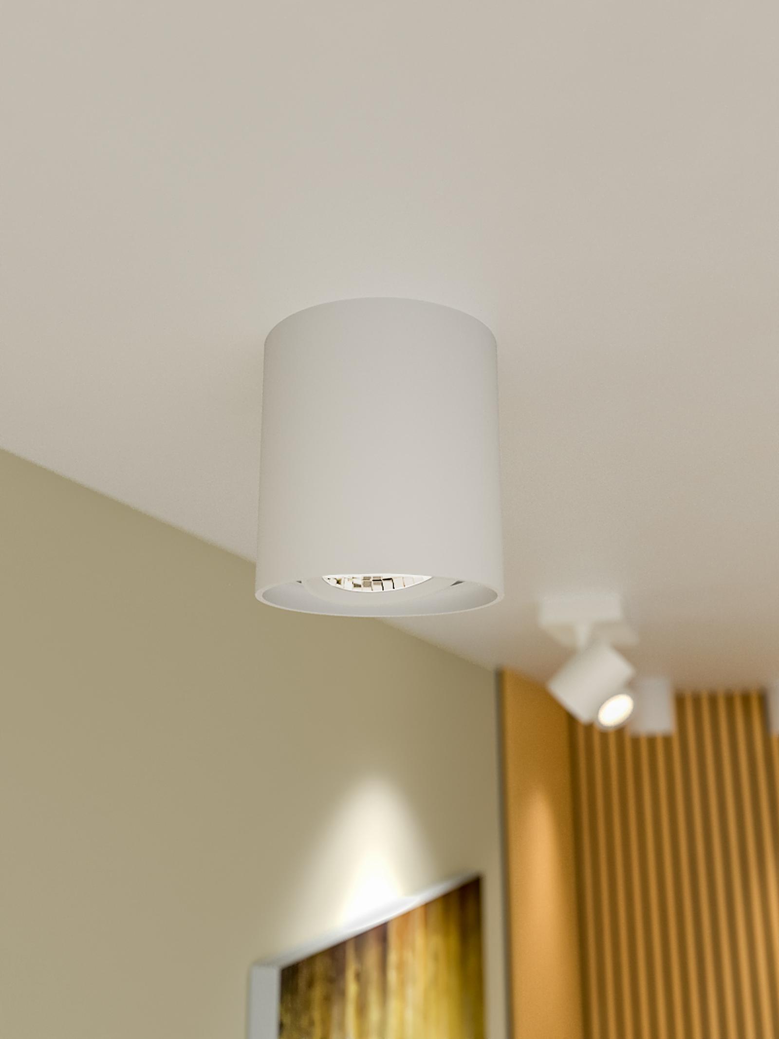 Spot LED aparent PC 01 70433, 10 W, lumina neutra, orientabil, alb mat