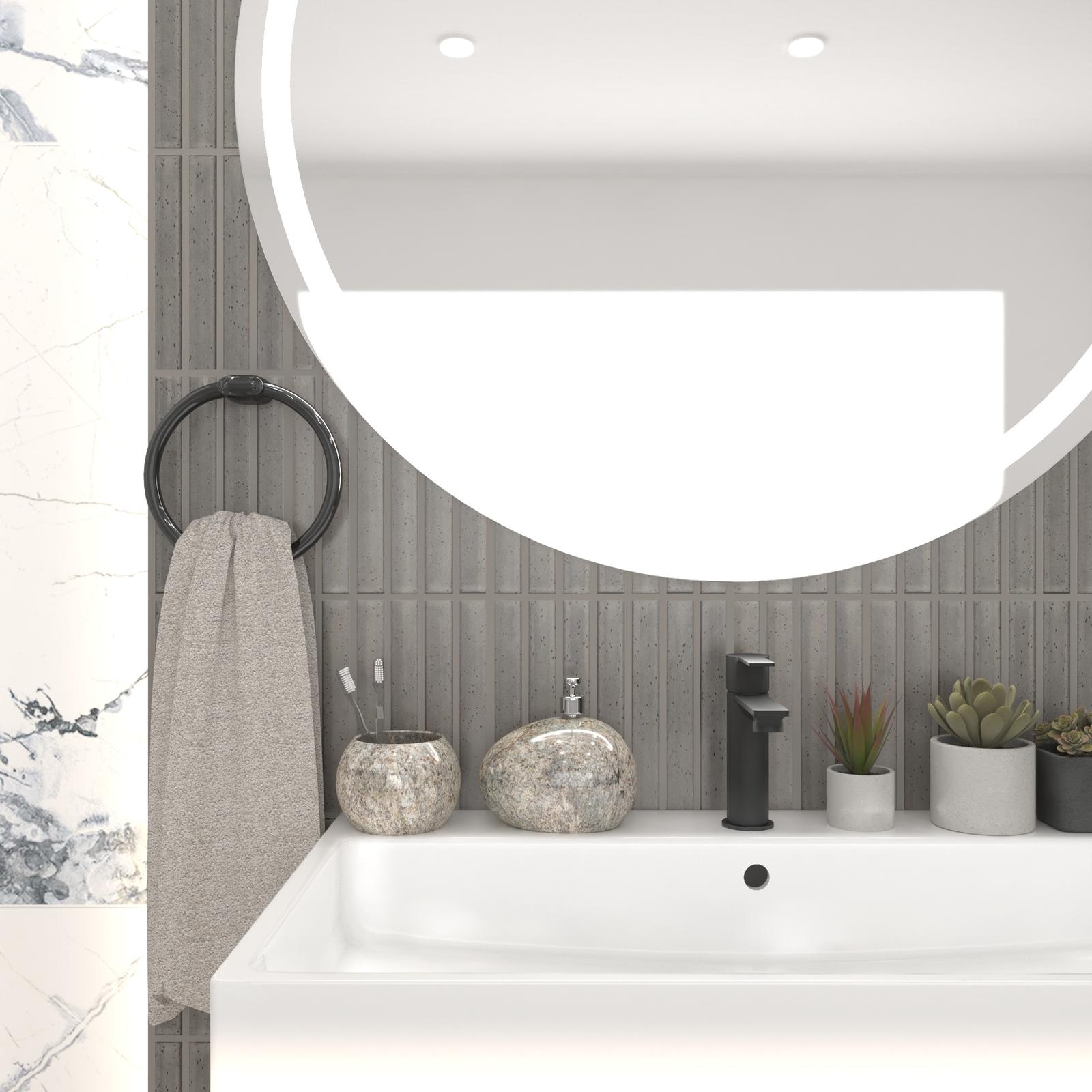 Lavoar baie Grohe Euro Ceramic Cube 3947600H, montaj pe blat, alb, dreptunghiular, 80 x 49 cm
