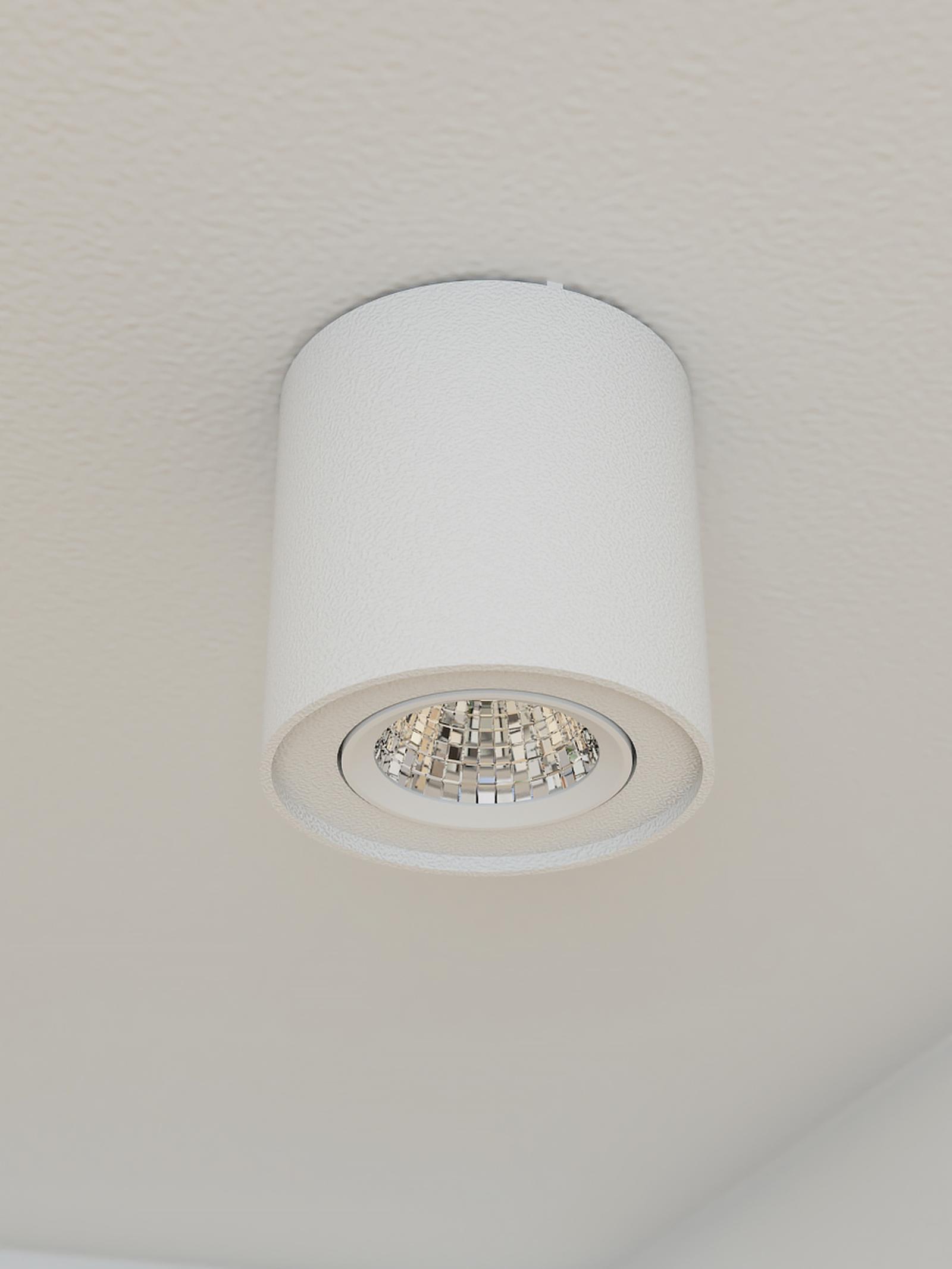 Spot LED pentru cameră tineret stil modern vivi Spot LED aparent PC 01 70433, 10 W, lumina neutra, orientabil, alb mat